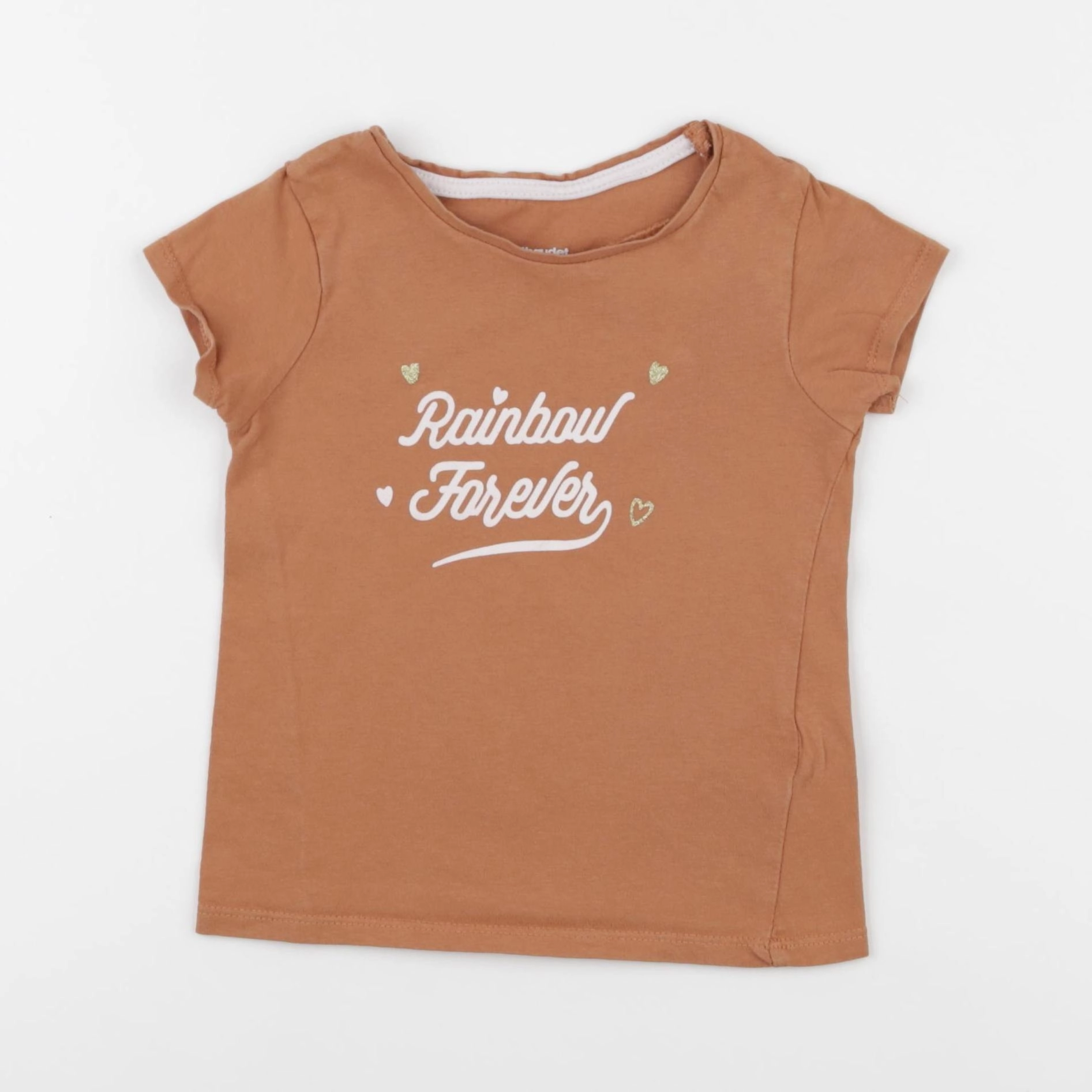 Vertbaudet - tee-shirt marron - 3 ans