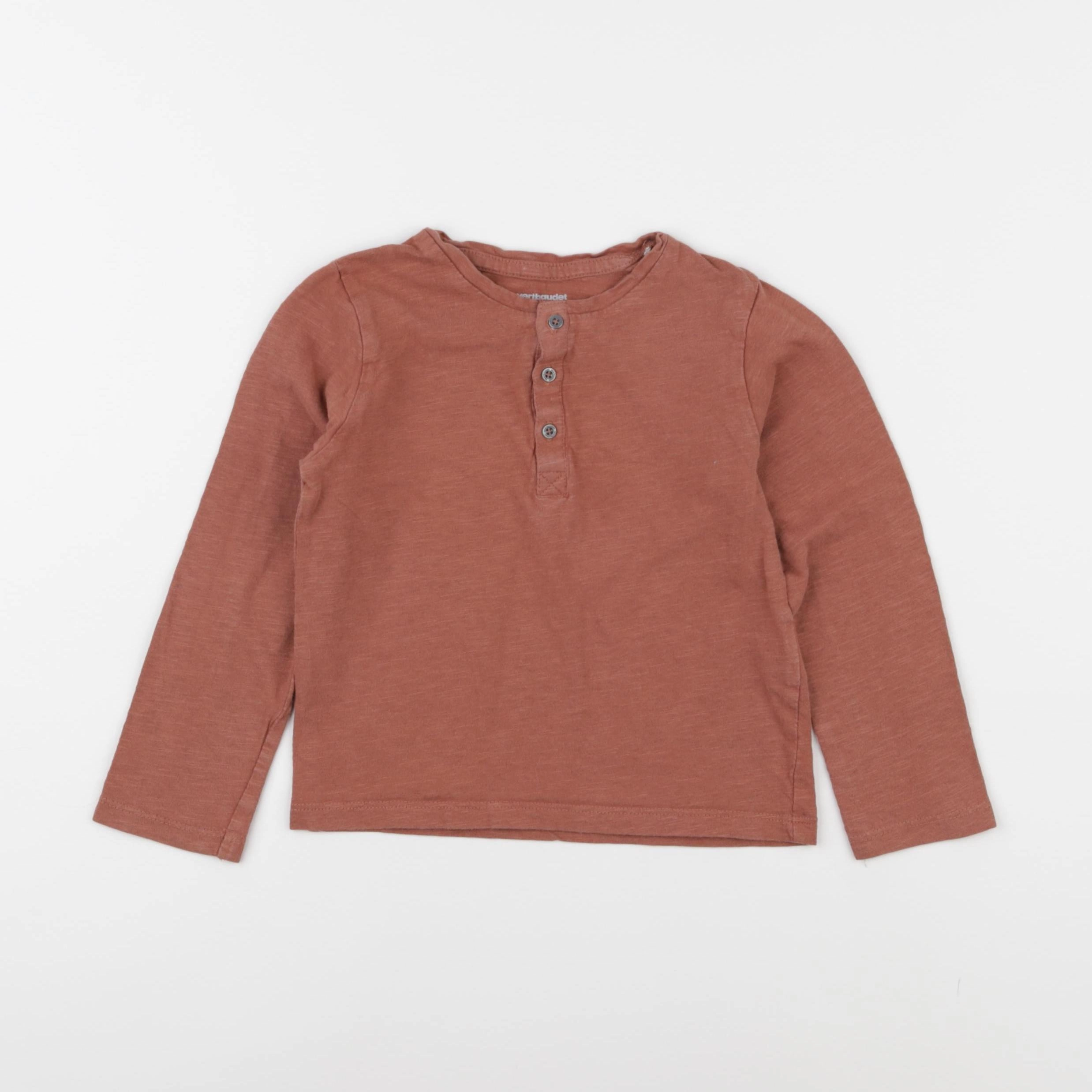 Vertbaudet - tee-shirt marron - 3 ans