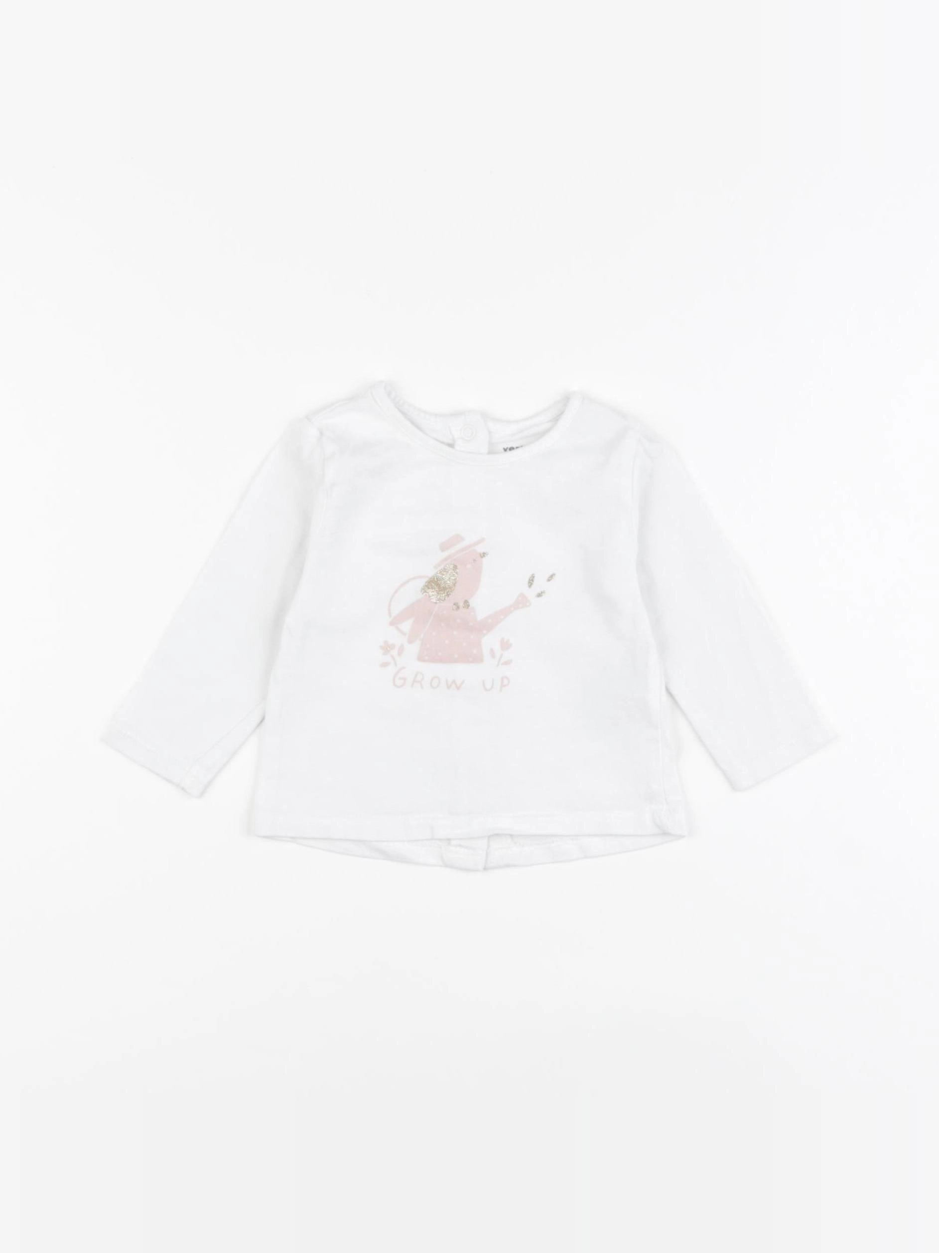 Vertbaudet - tee-shirt blanc - 3 mois