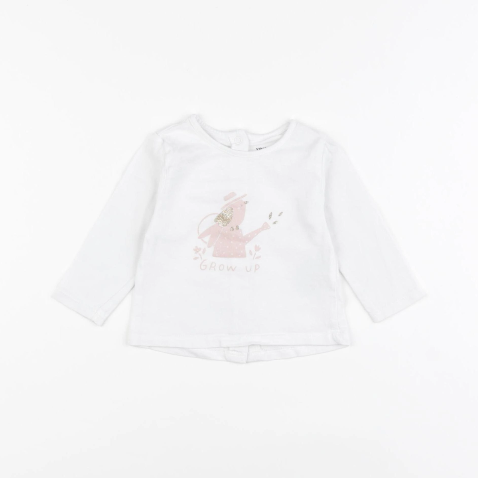 Vertbaudet - tee-shirt blanc - 3 mois