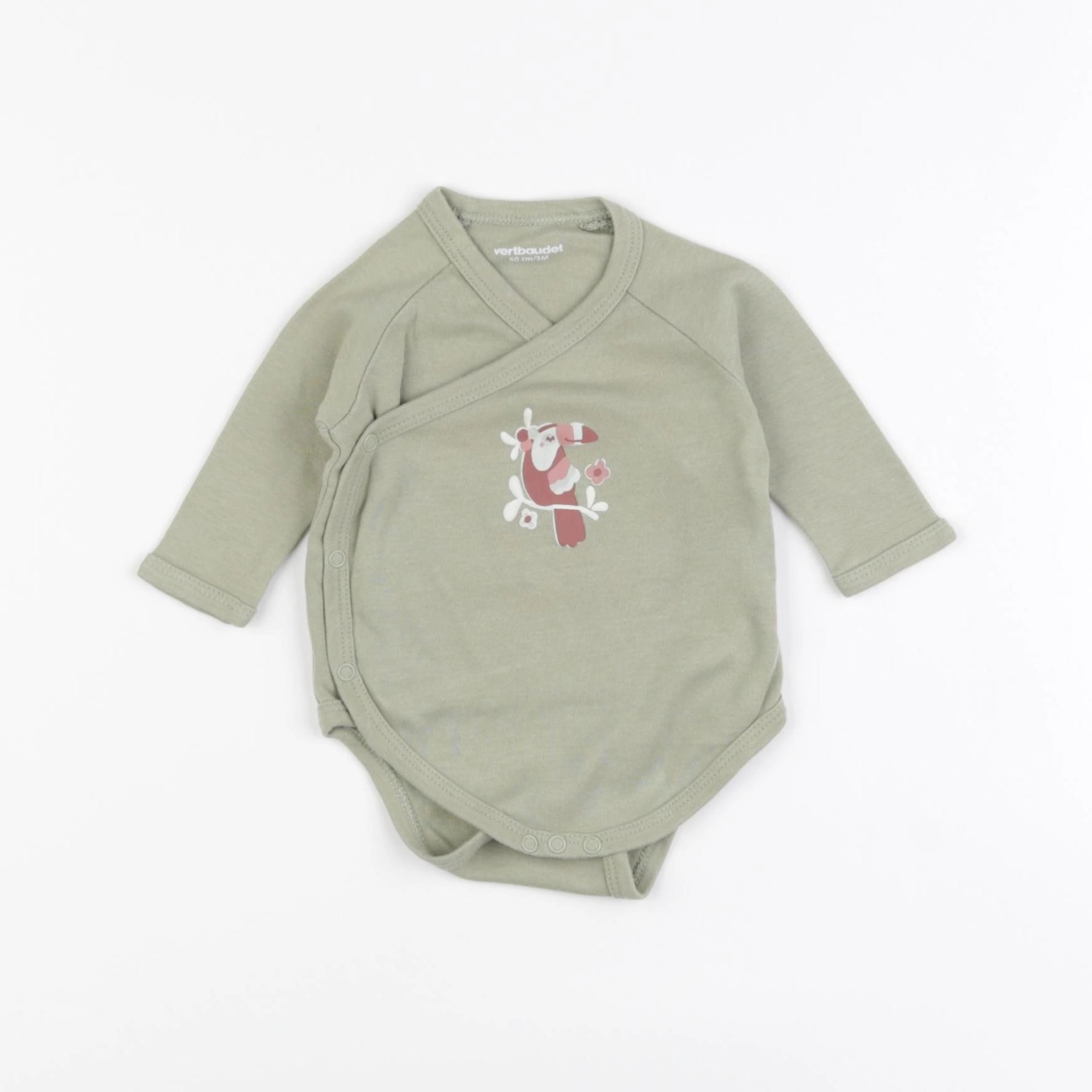 Vertbaudet - body vert - 3 mois