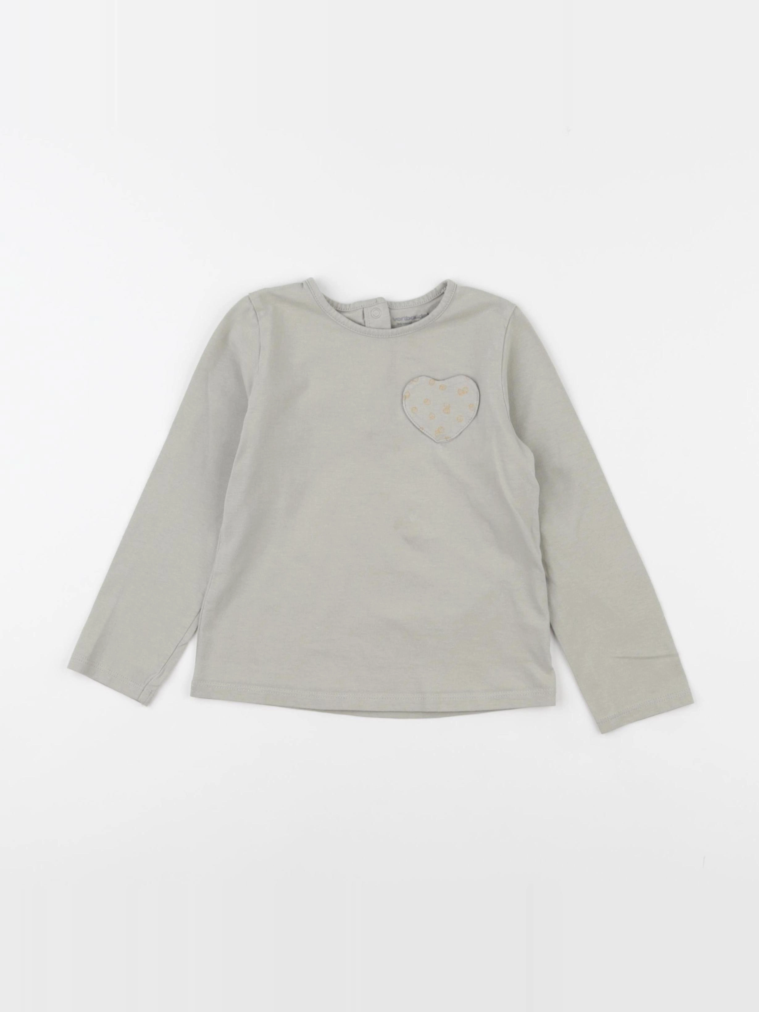 Vertbaudet - tee-shirt vert - 36 mois