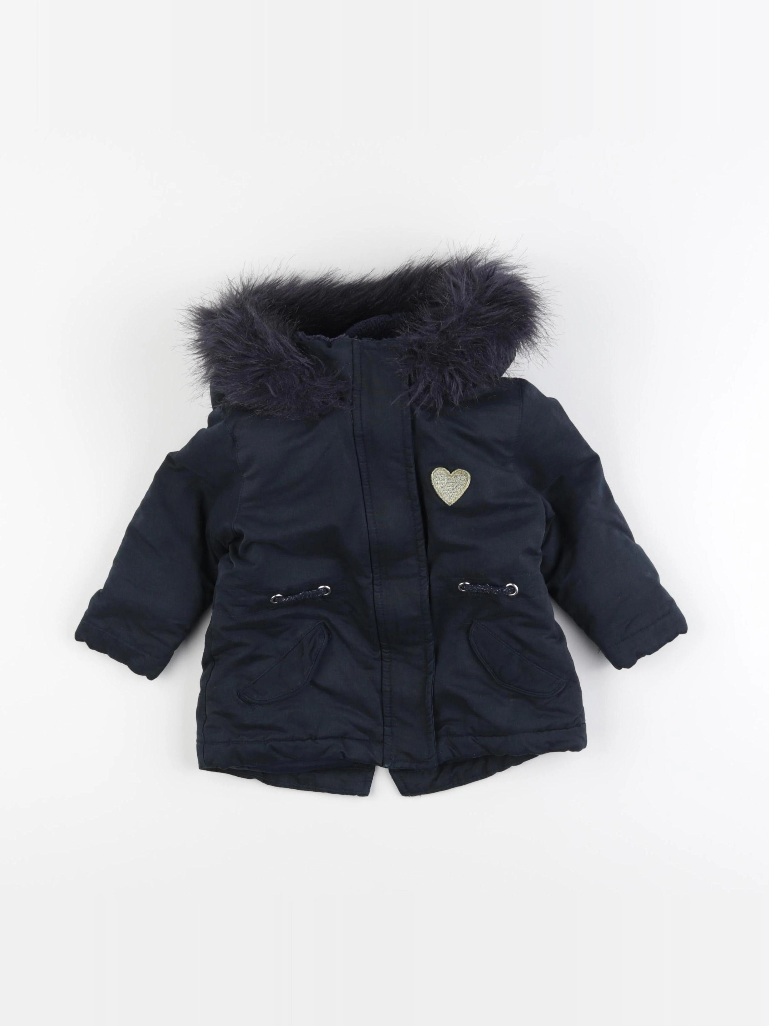 Vertbaudet - parka bleu - 2 ans