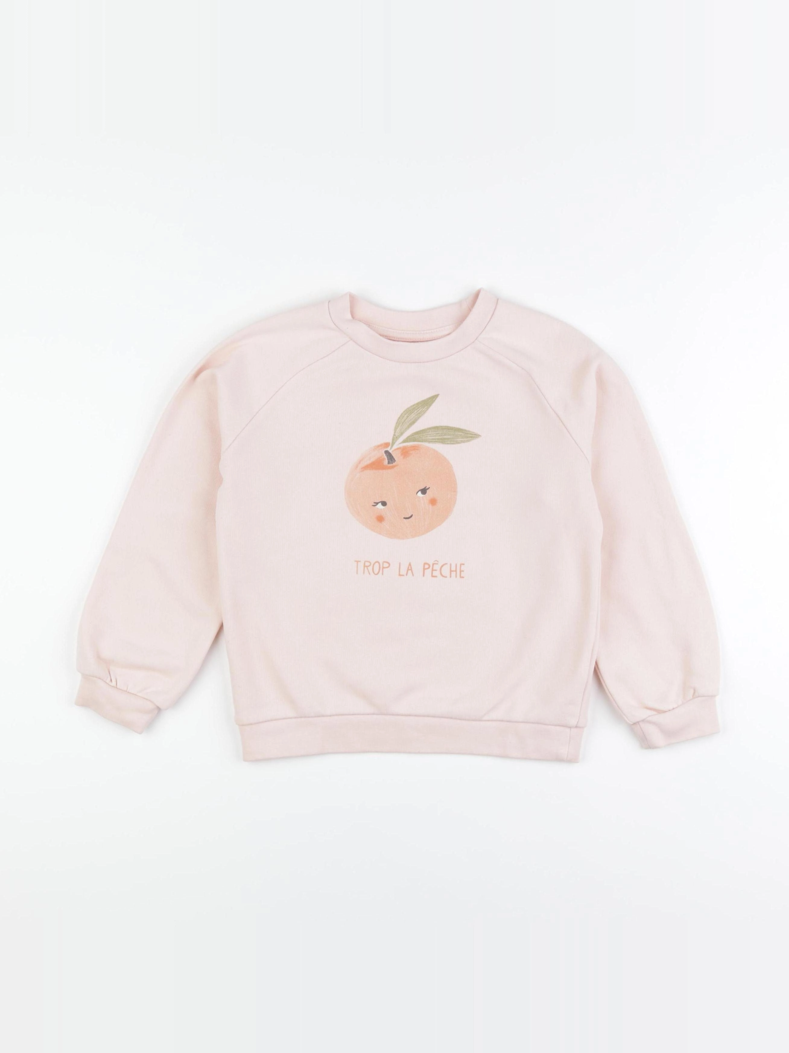 Vertbaudet - sweat rose - 6 ans