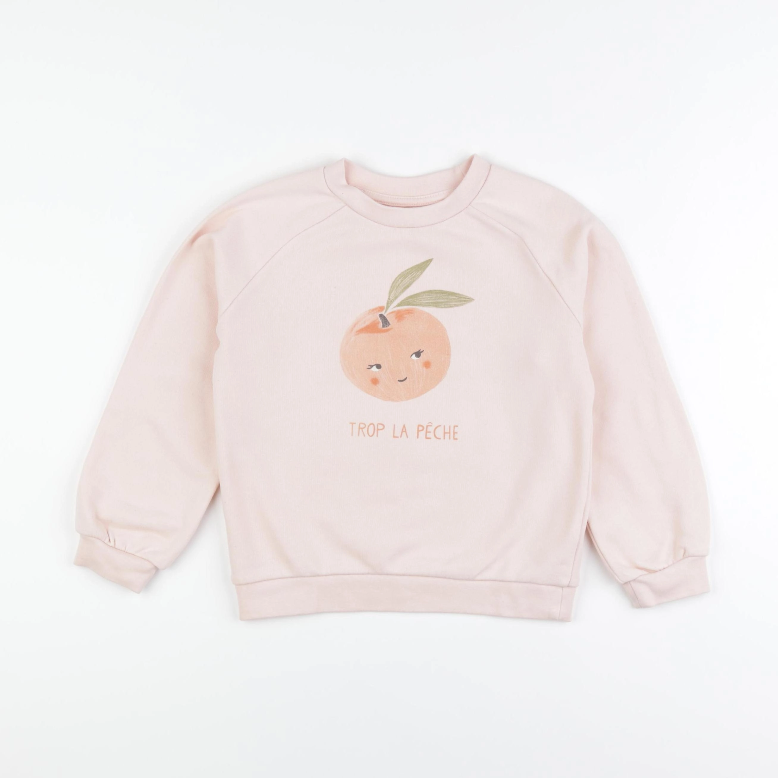 Vertbaudet - sweat rose - 6 ans