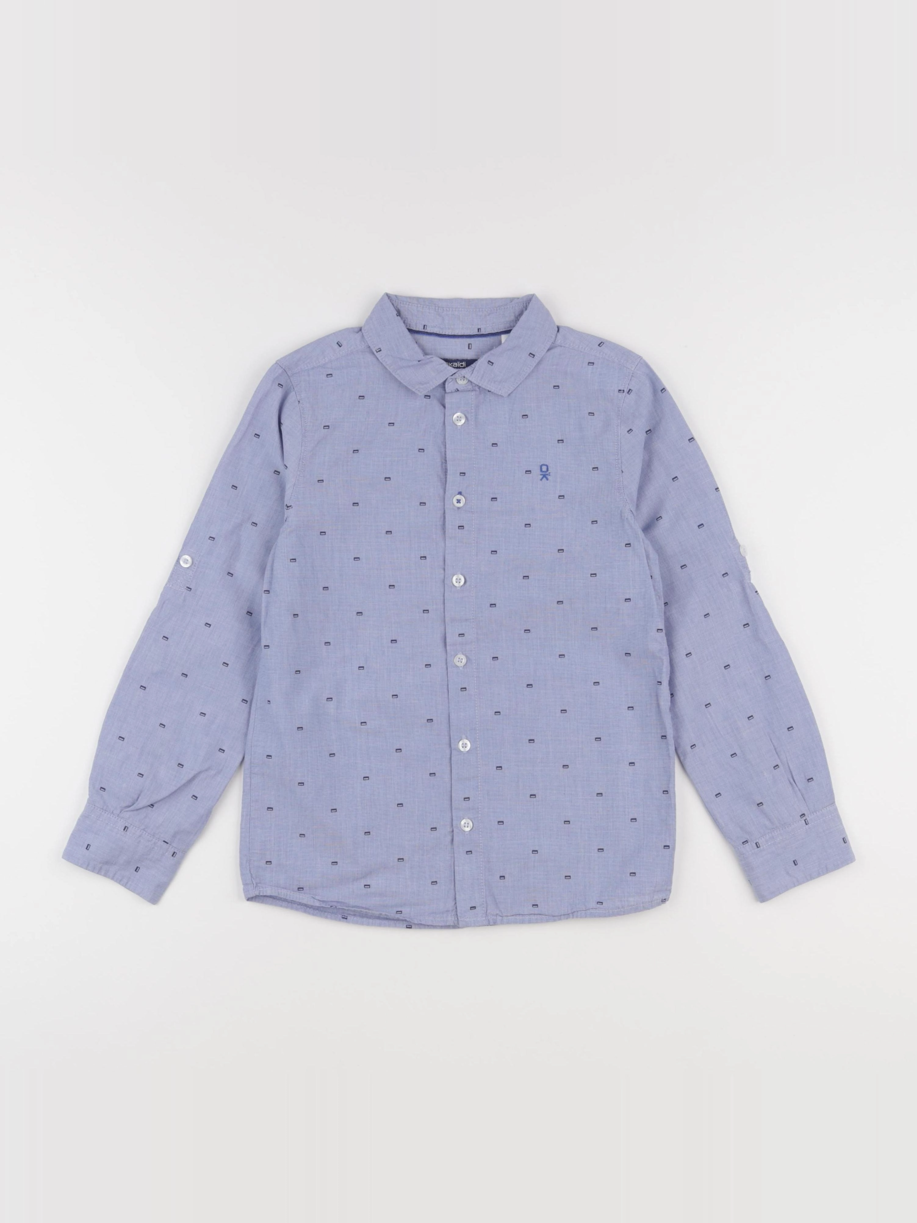 Okaidi - chemise bleu - 8 ans