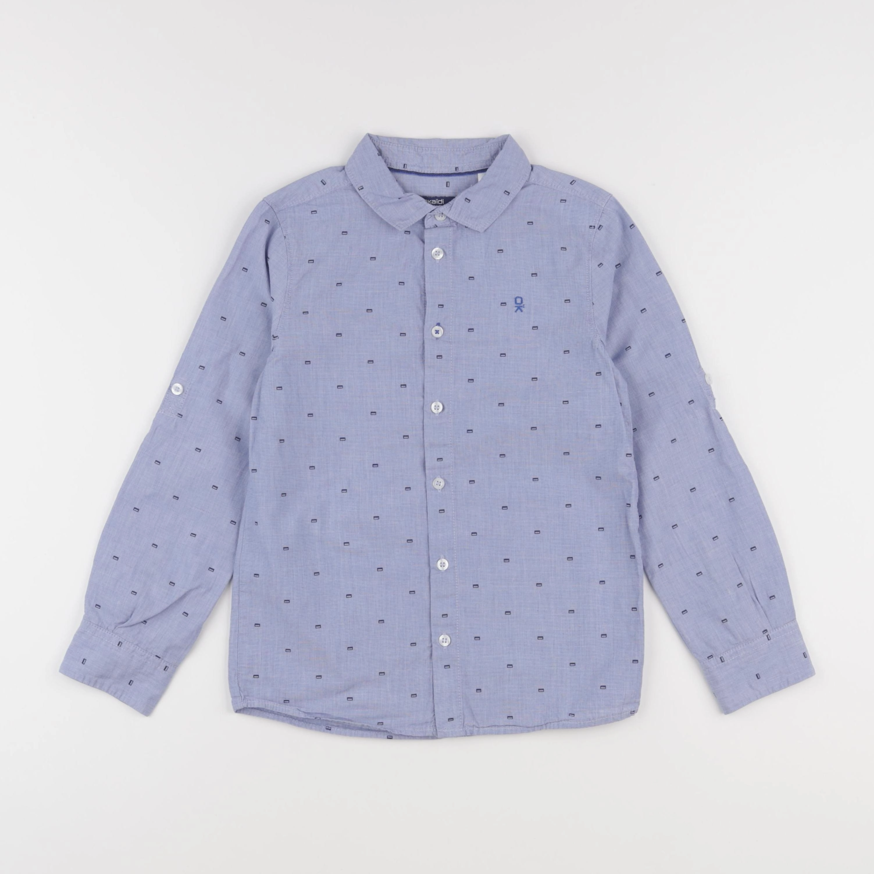 Okaidi - chemise bleu - 8 ans