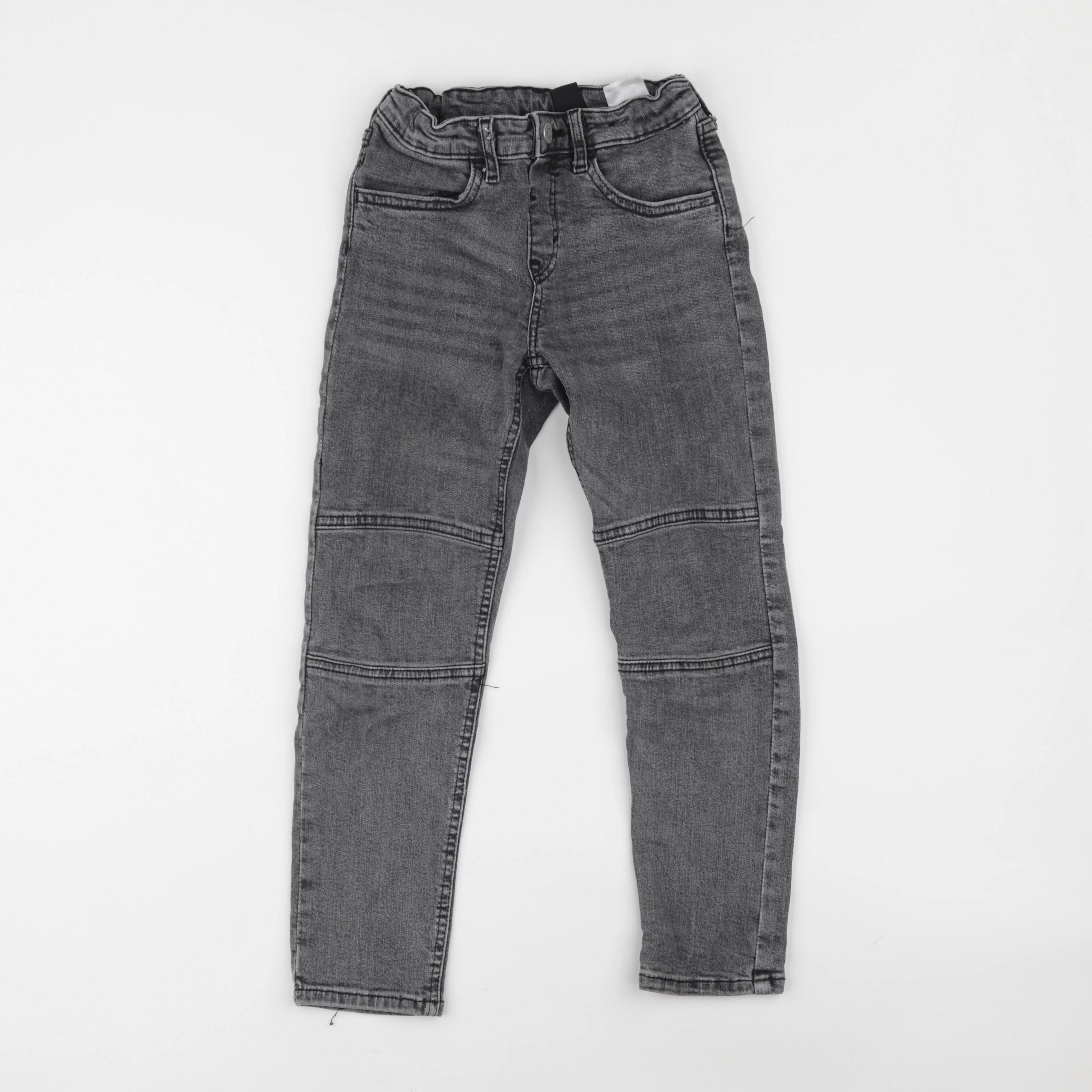 H&M - jean gris - 7/8 ans
