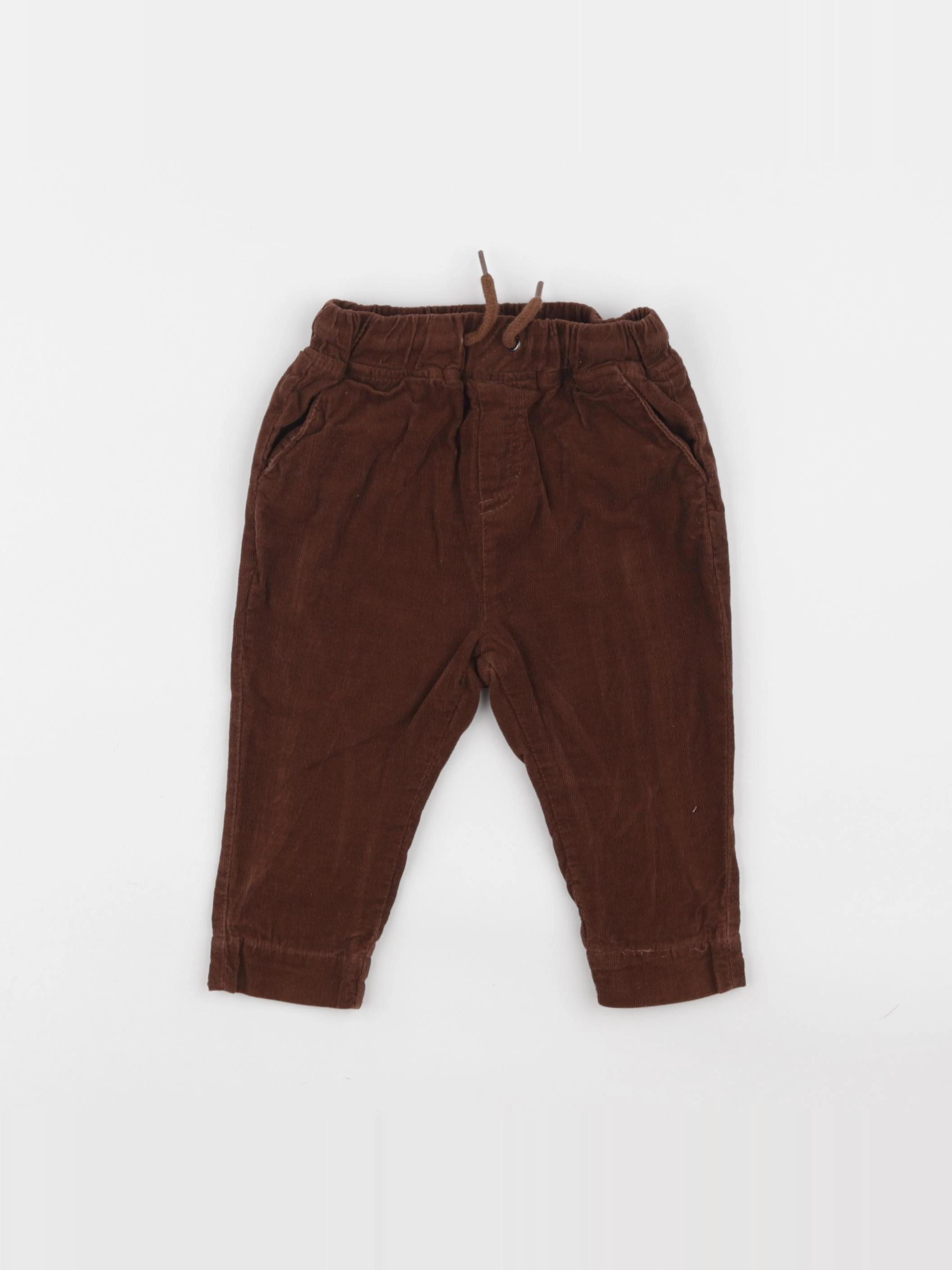 Vertbaudet - pantalon marron - 9 mois
