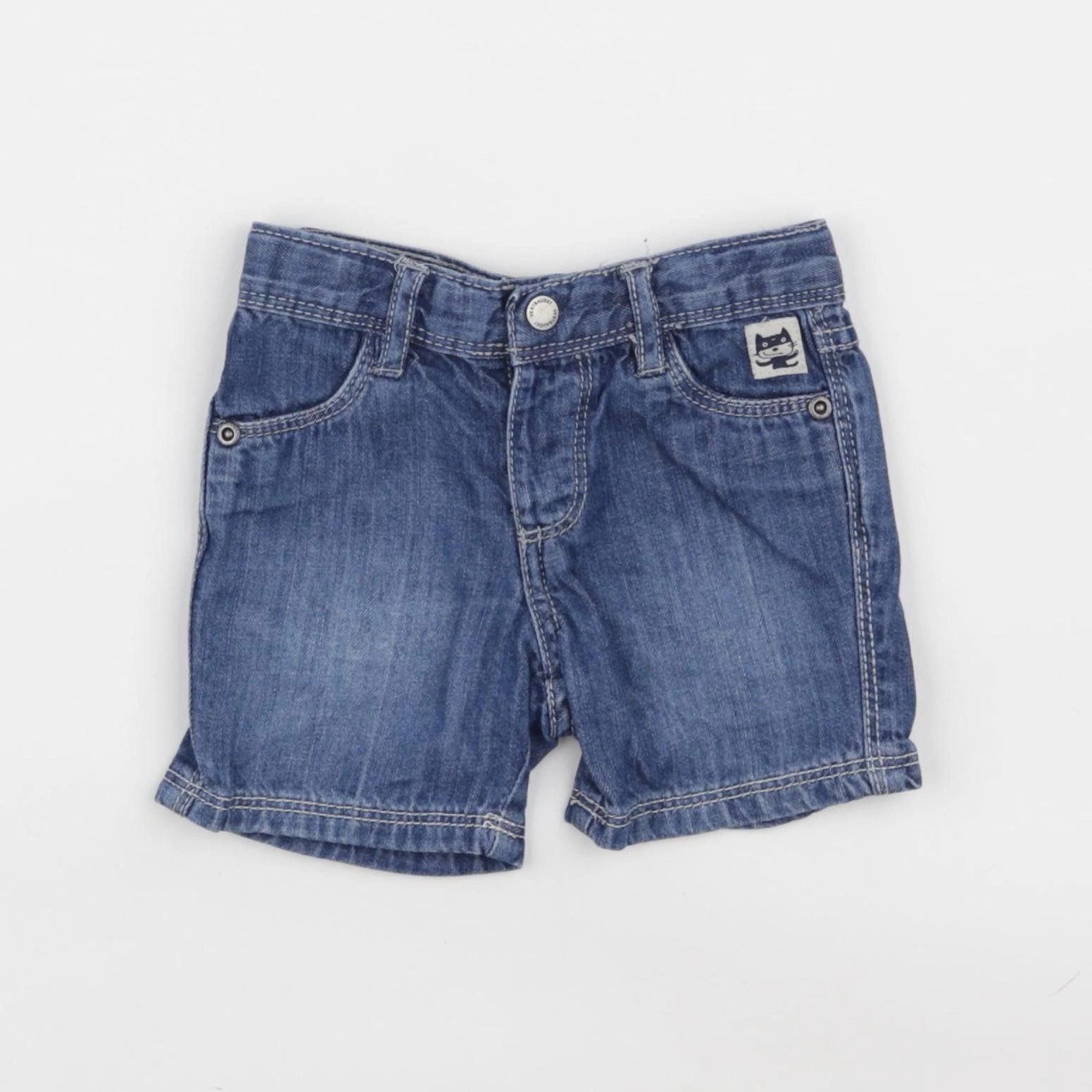 Vertbaudet - short bleu - 9 mois