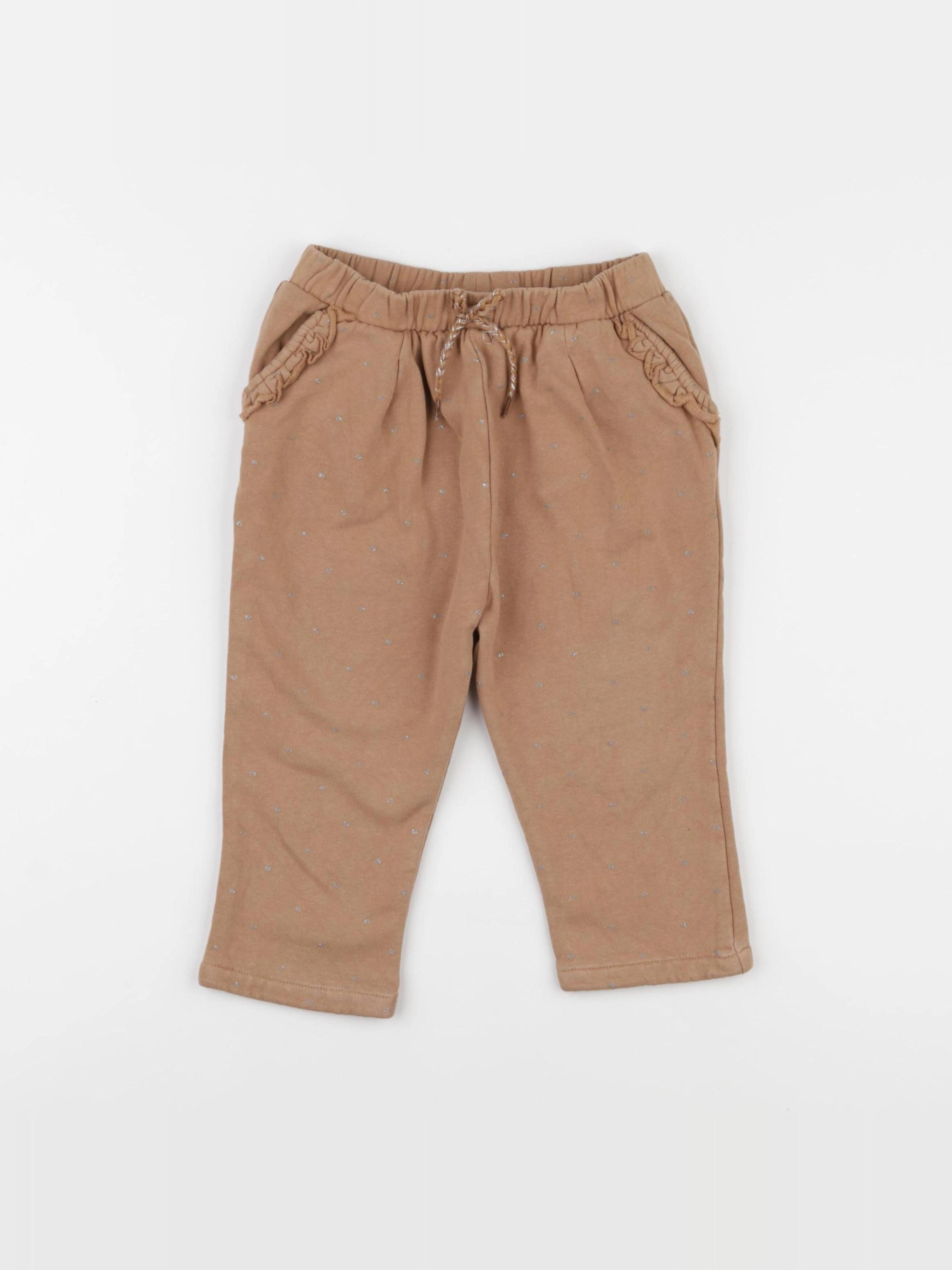 Vertbaudet - pantalon marron - 24 mois