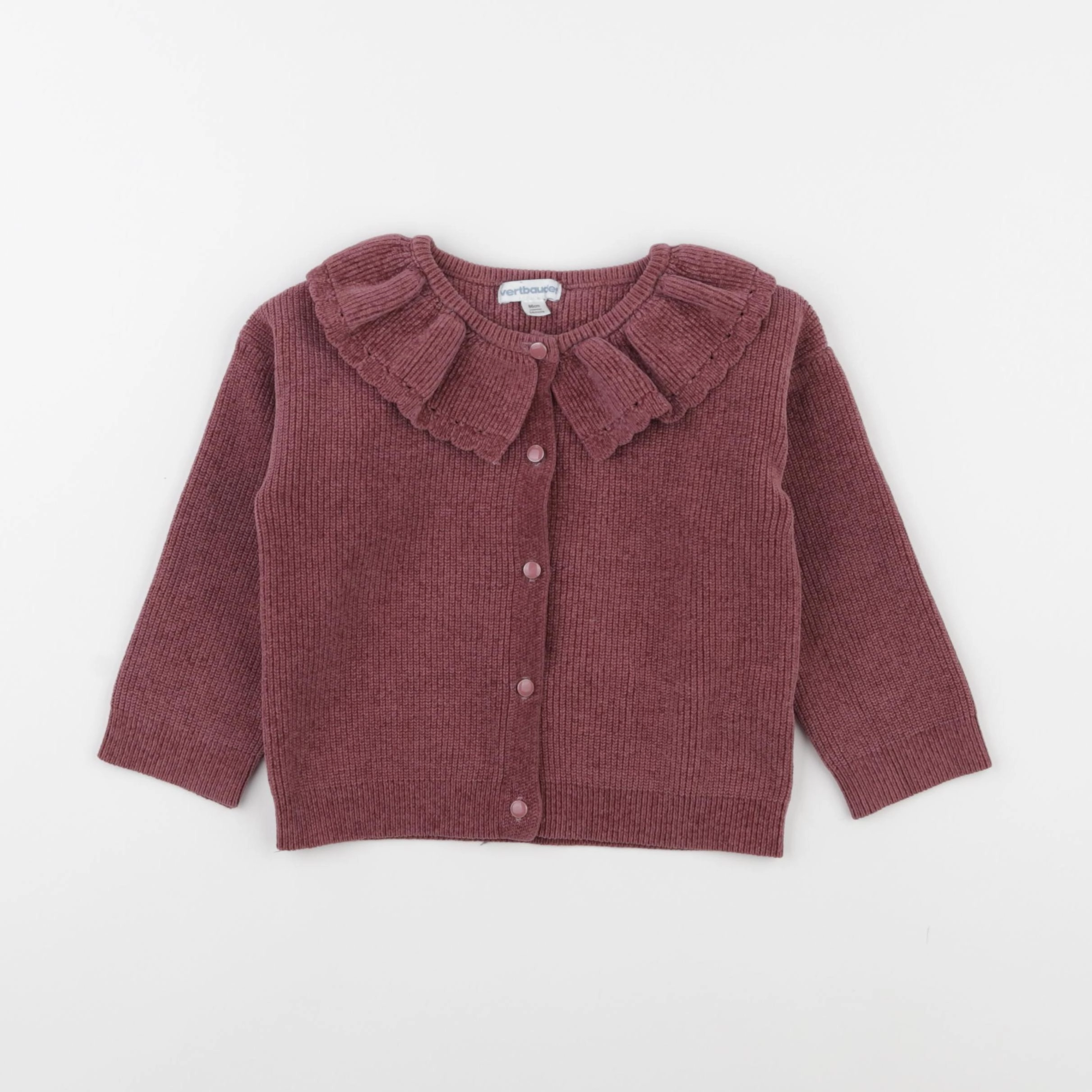Vertbaudet - gilet violet - 24 mois