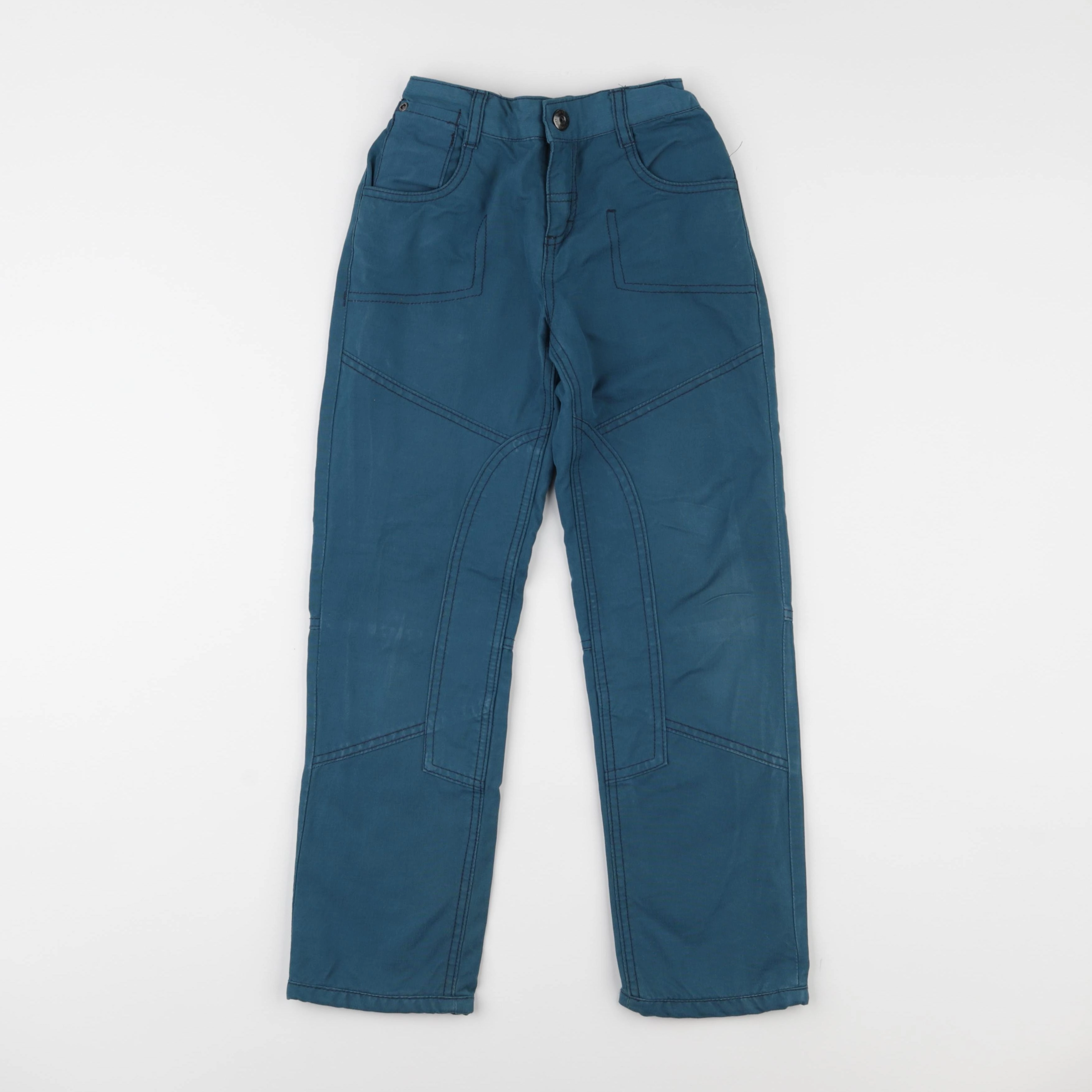 Vertbaudet - pantalon bleu - 8 ans