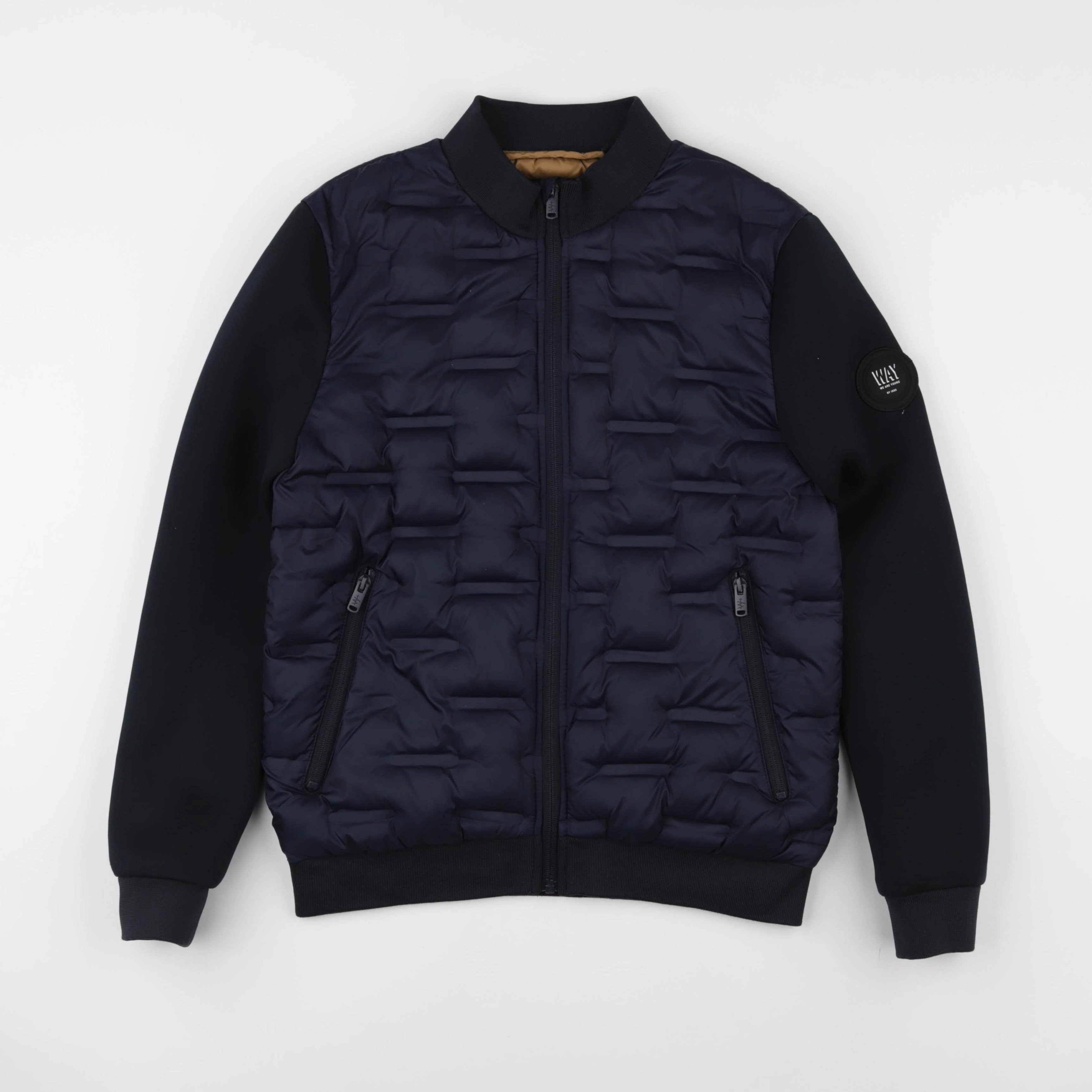 IKKS - veste simili cuir bleu - 14 ans