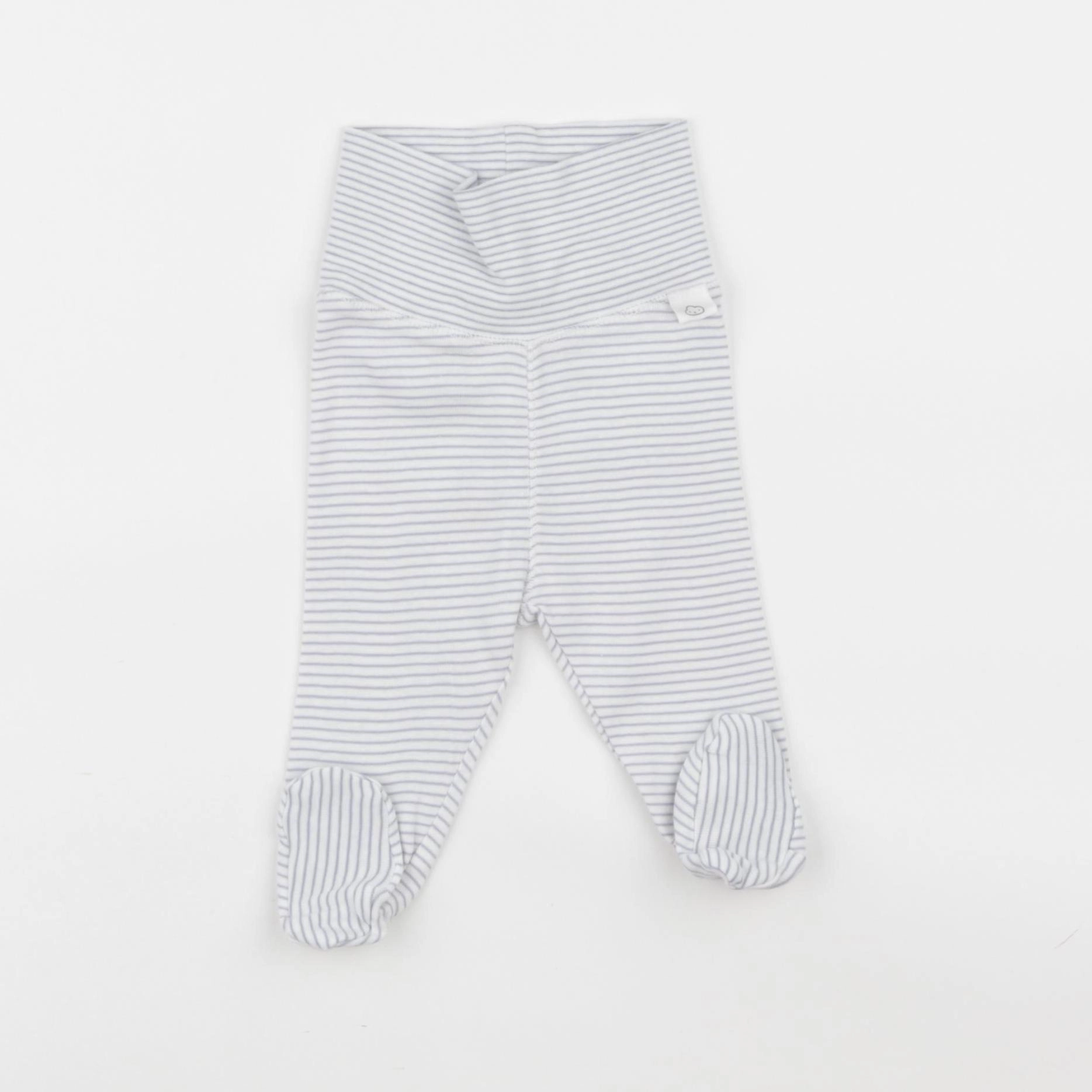 H&M - legging blanc, violet - 1 mois