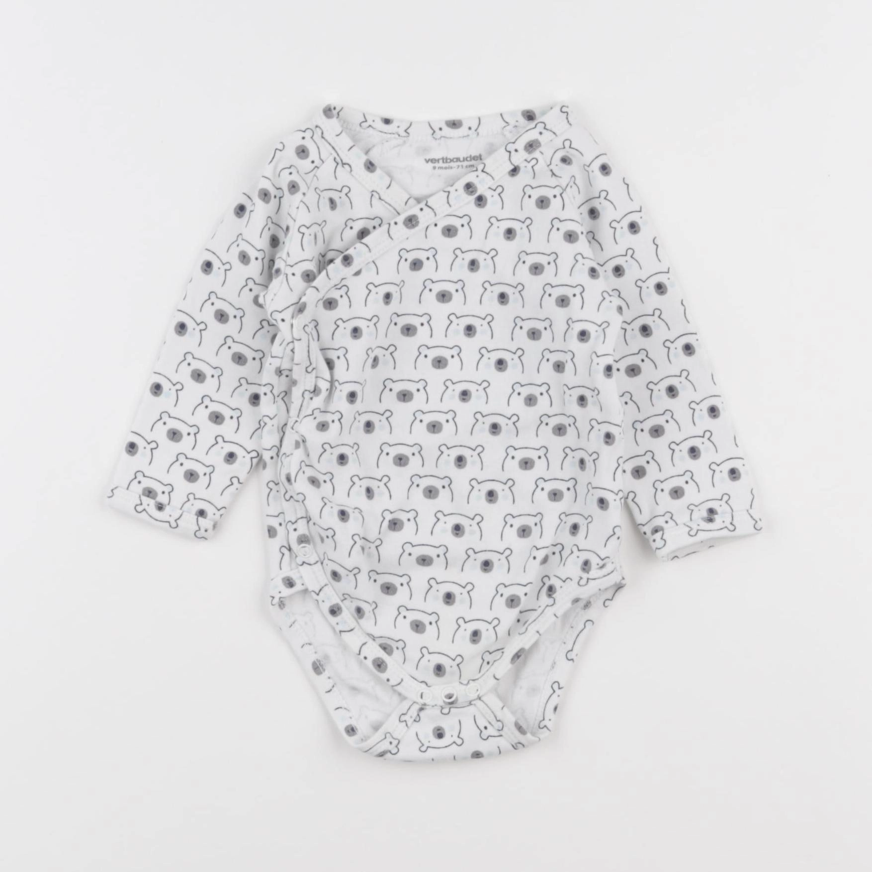 Vertbaudet - body blanc - 9 mois