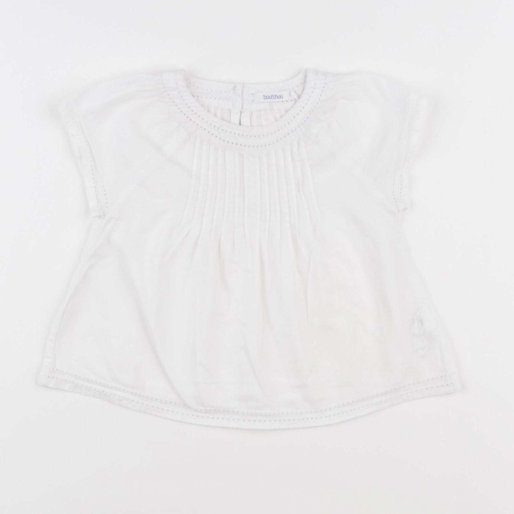 Boutchou - blouse blanc - 9 mois