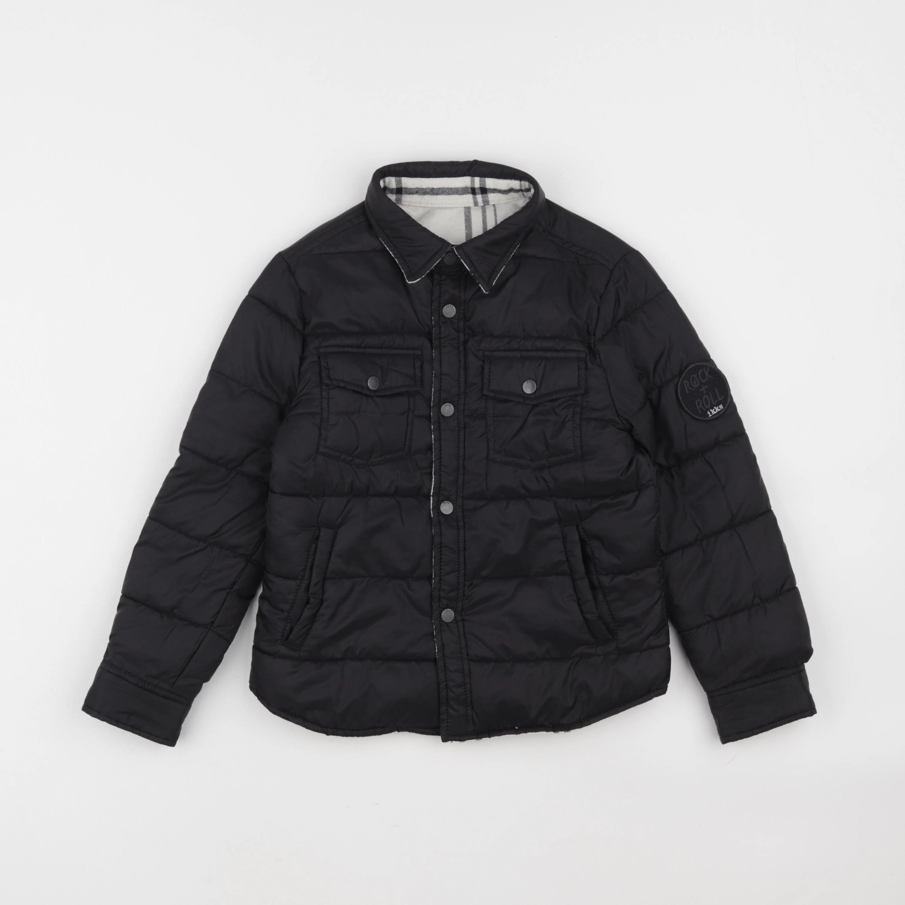 IKKS - doudoune réversible noir - 6 ans