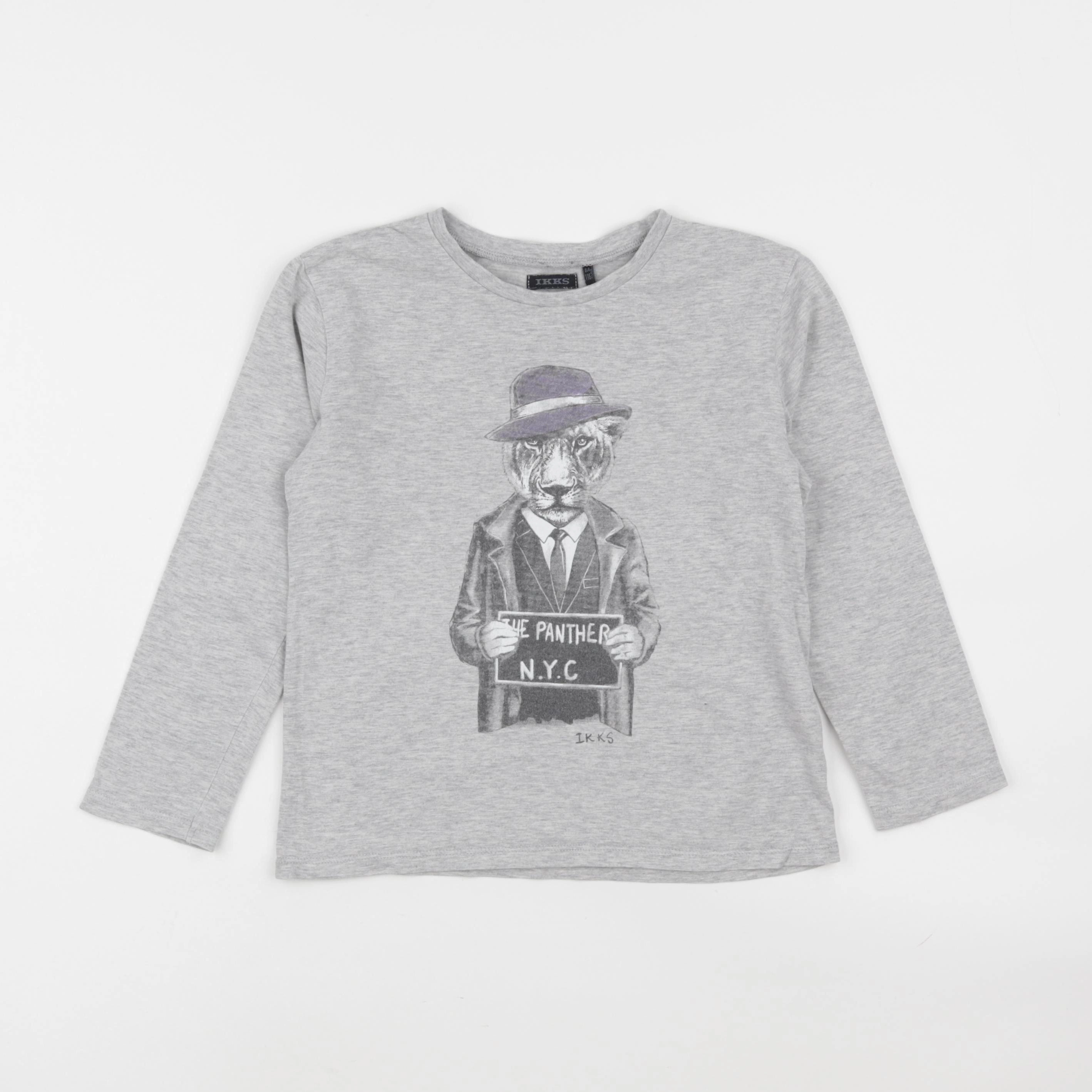 IKKS - tee-shirt gris - 6 ans
