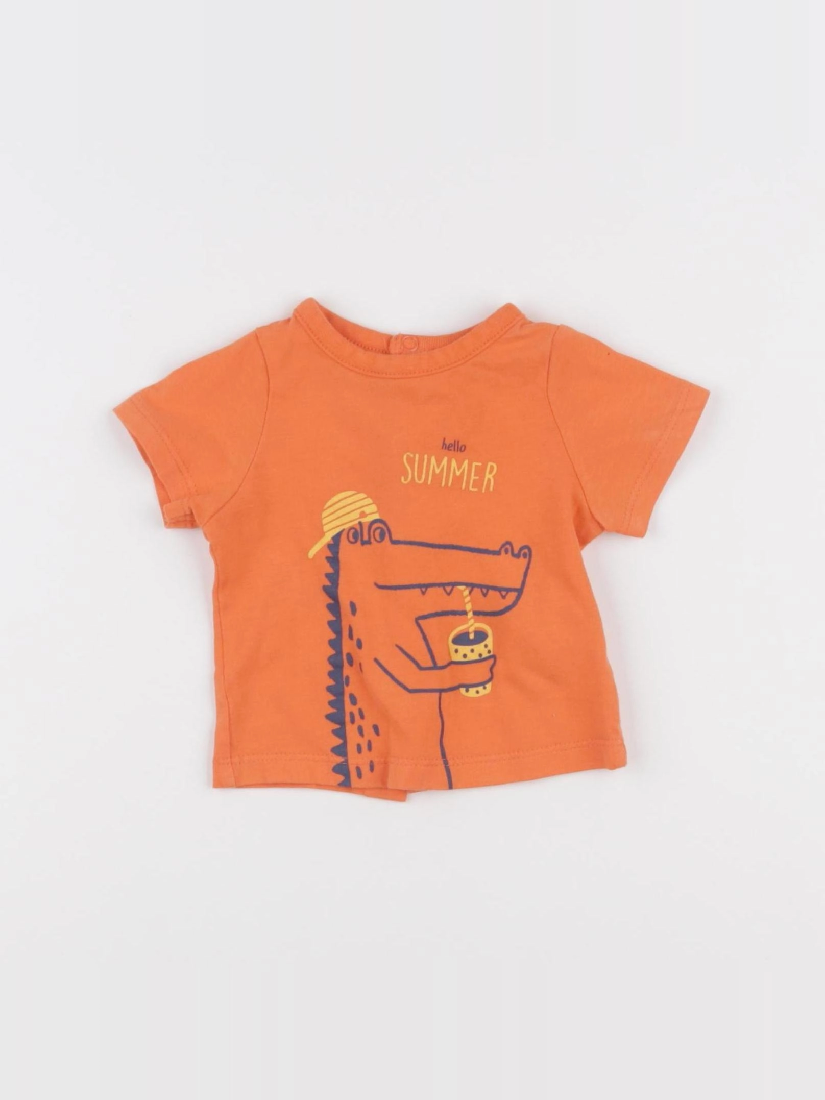 Tape à l'oeil - tee-shirt orange - 1 mois