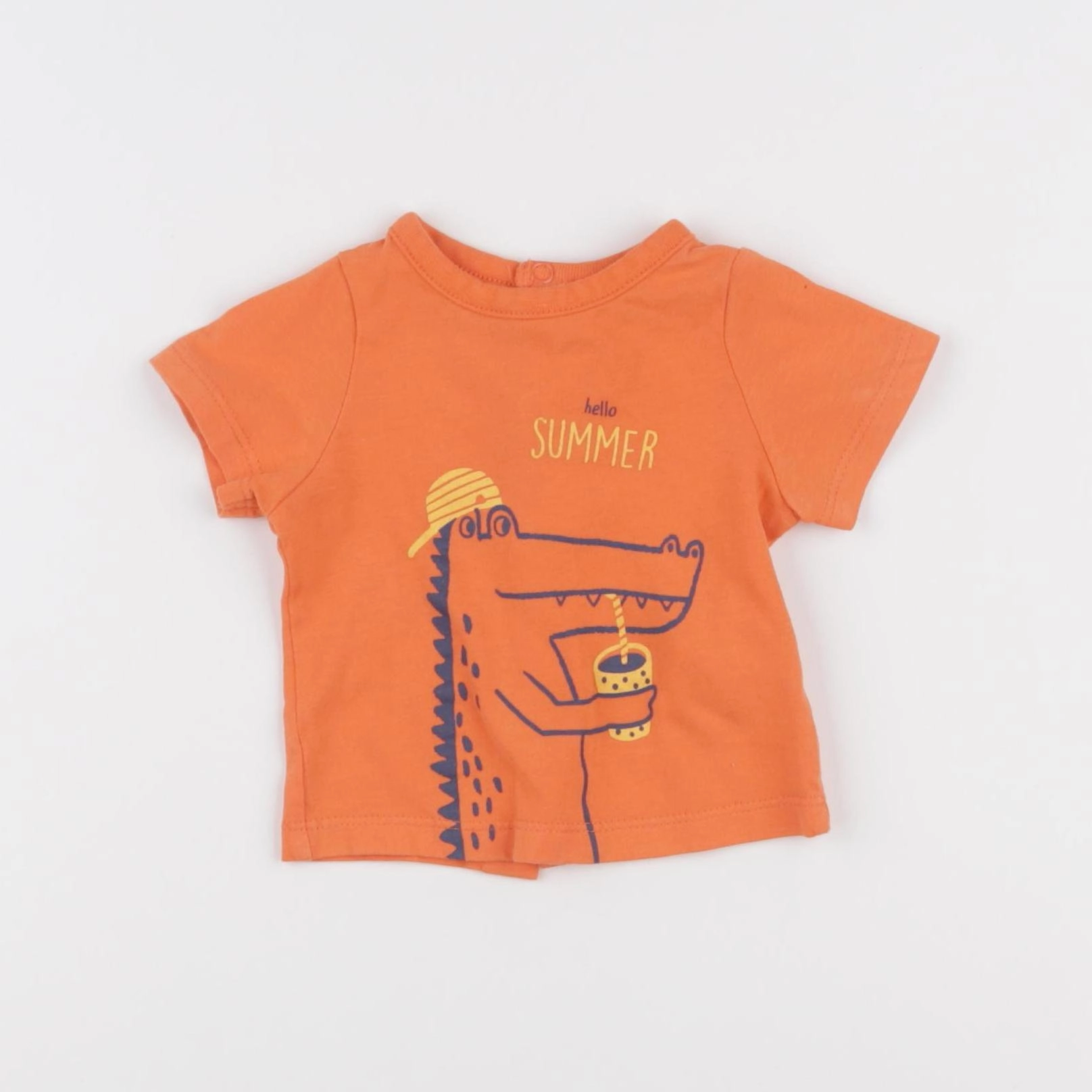 Tape à l'oeil - tee-shirt orange - 1 mois