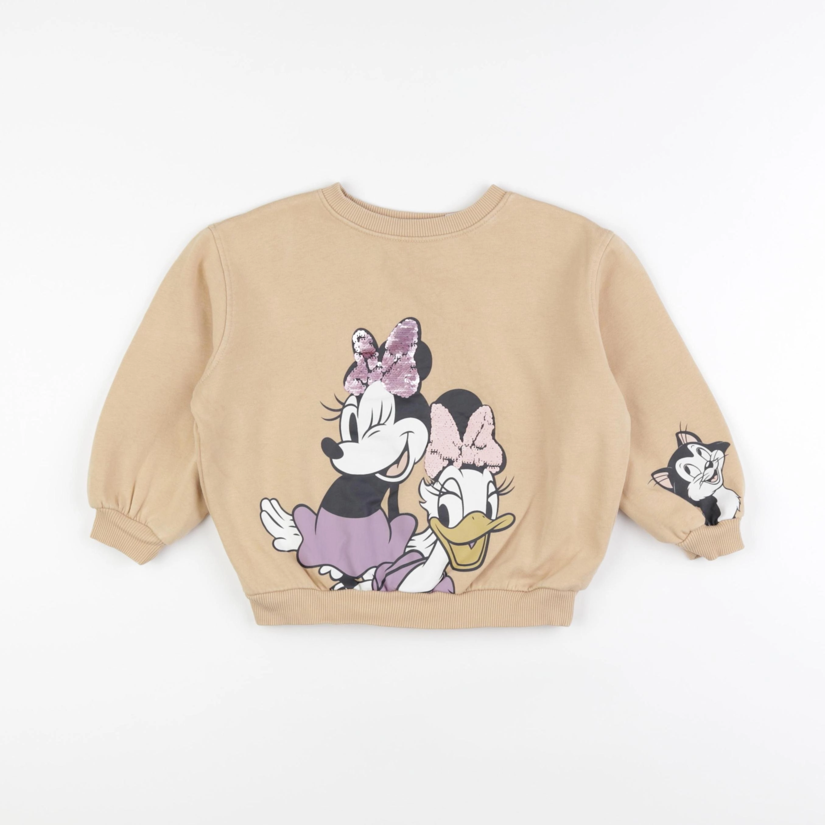 H&M - sweat marron - 3/4 ans