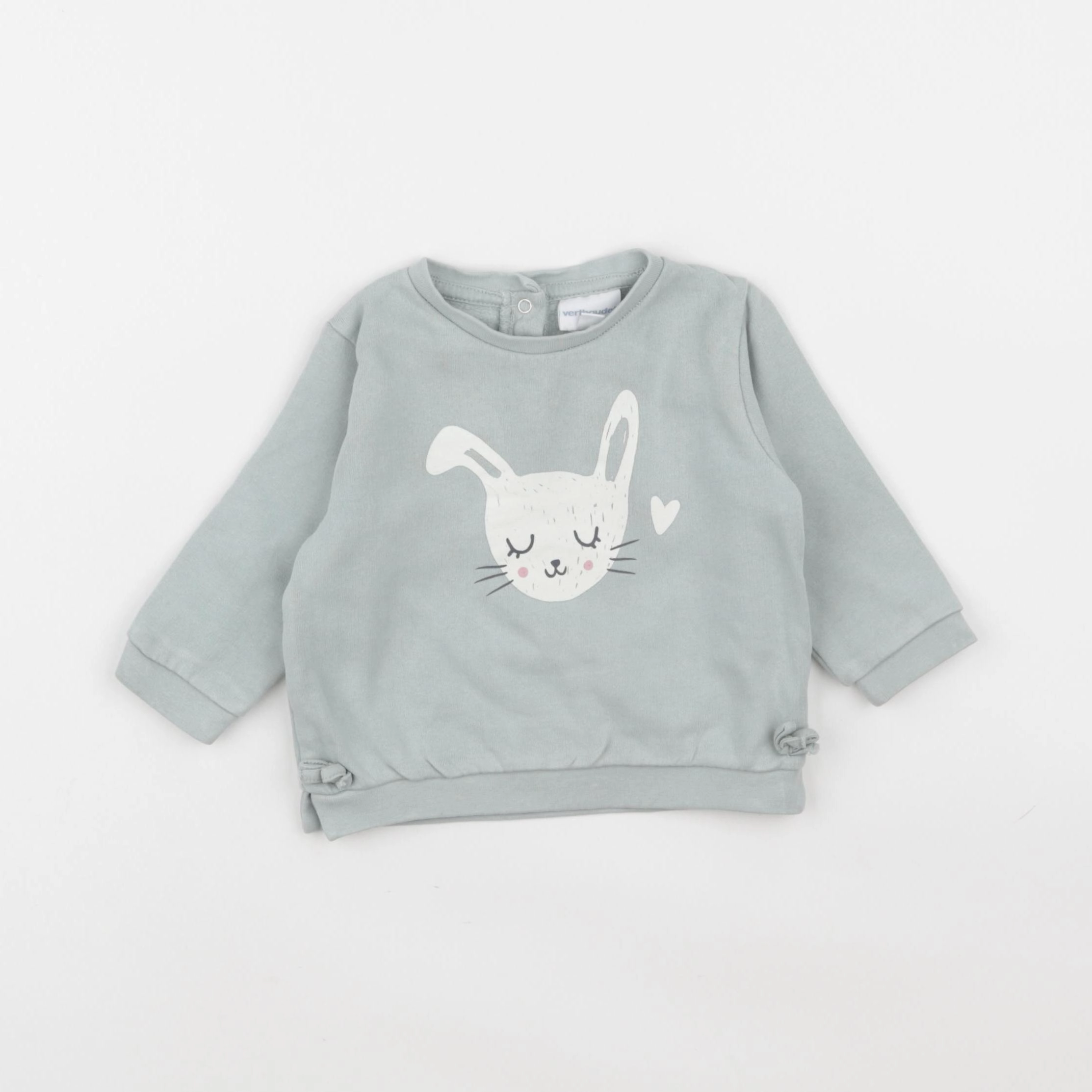 Vertbaudet - sweat bleu - 9 mois