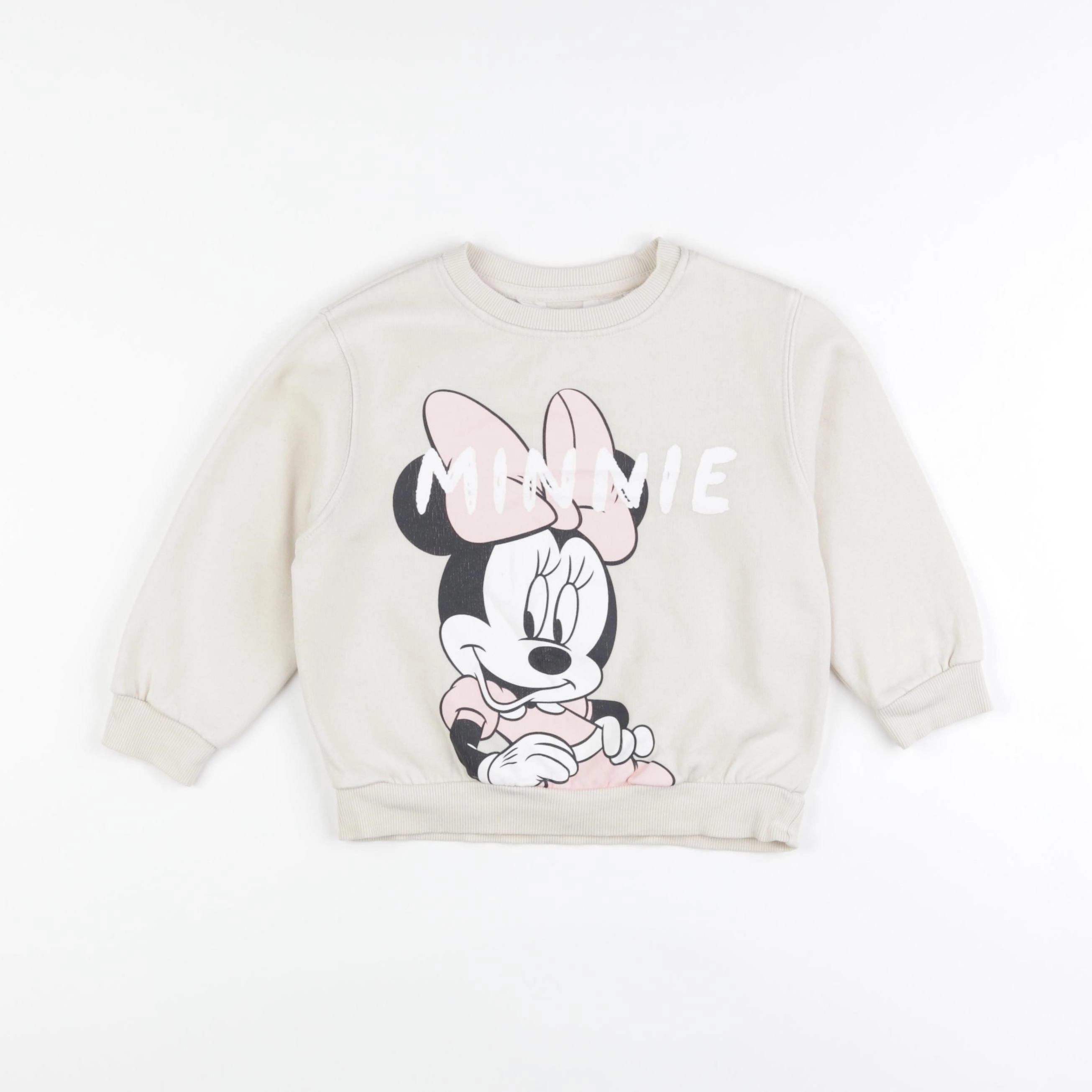 H&M - sweat beige - 3/4 ans