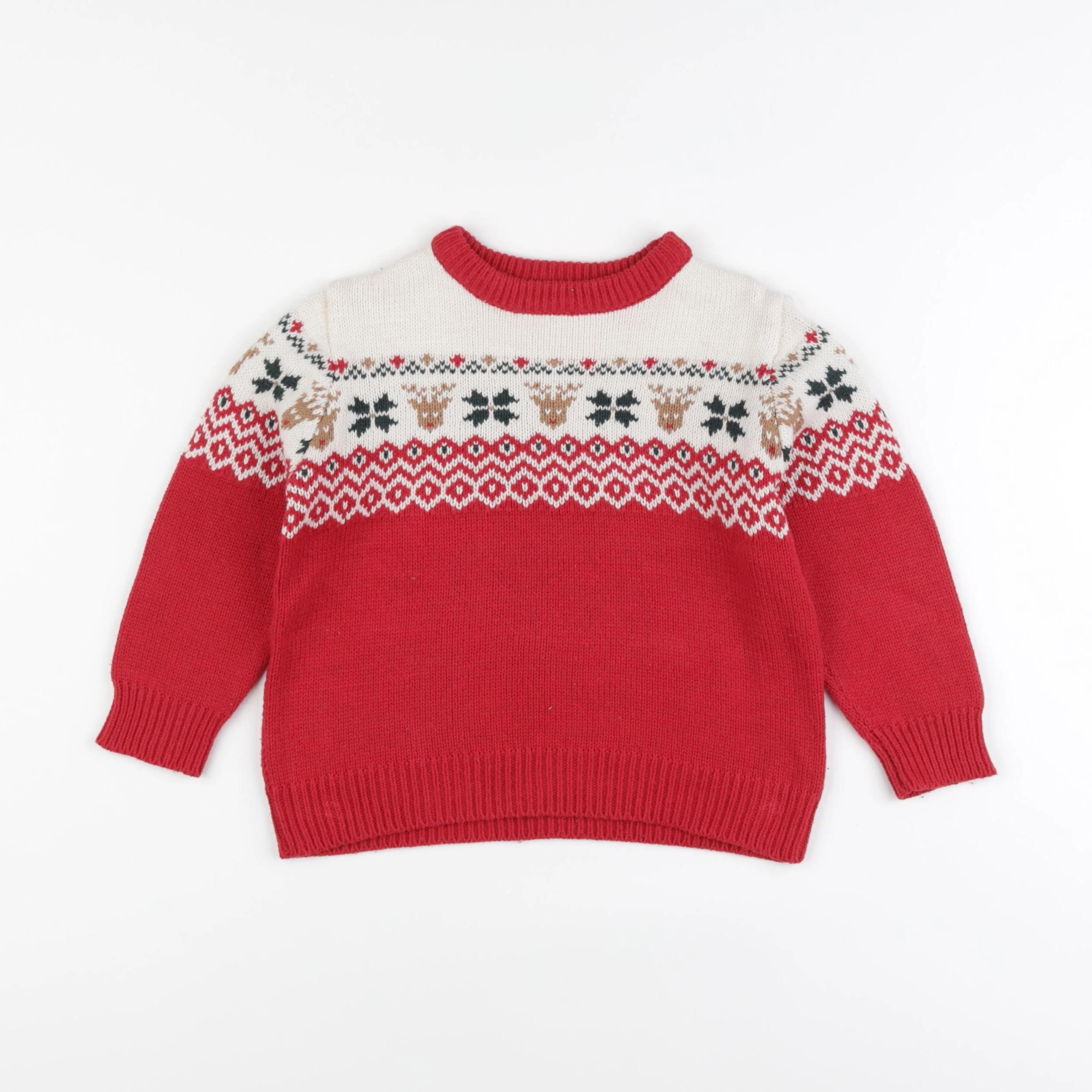 Vertbaudet - pull rouge - 5 ans