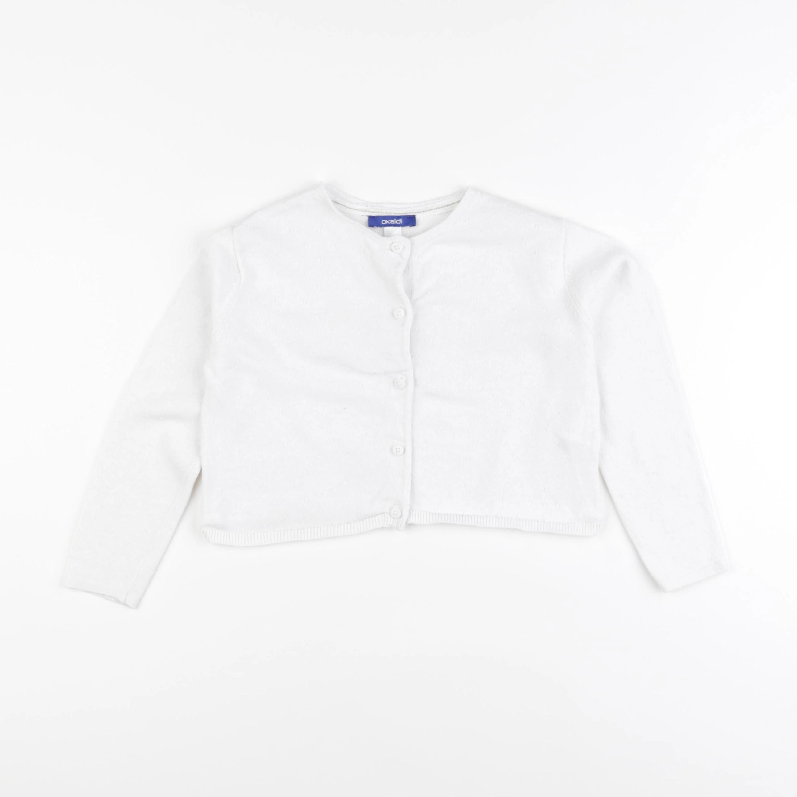 Okaidi - gilet blanc - 4 ans