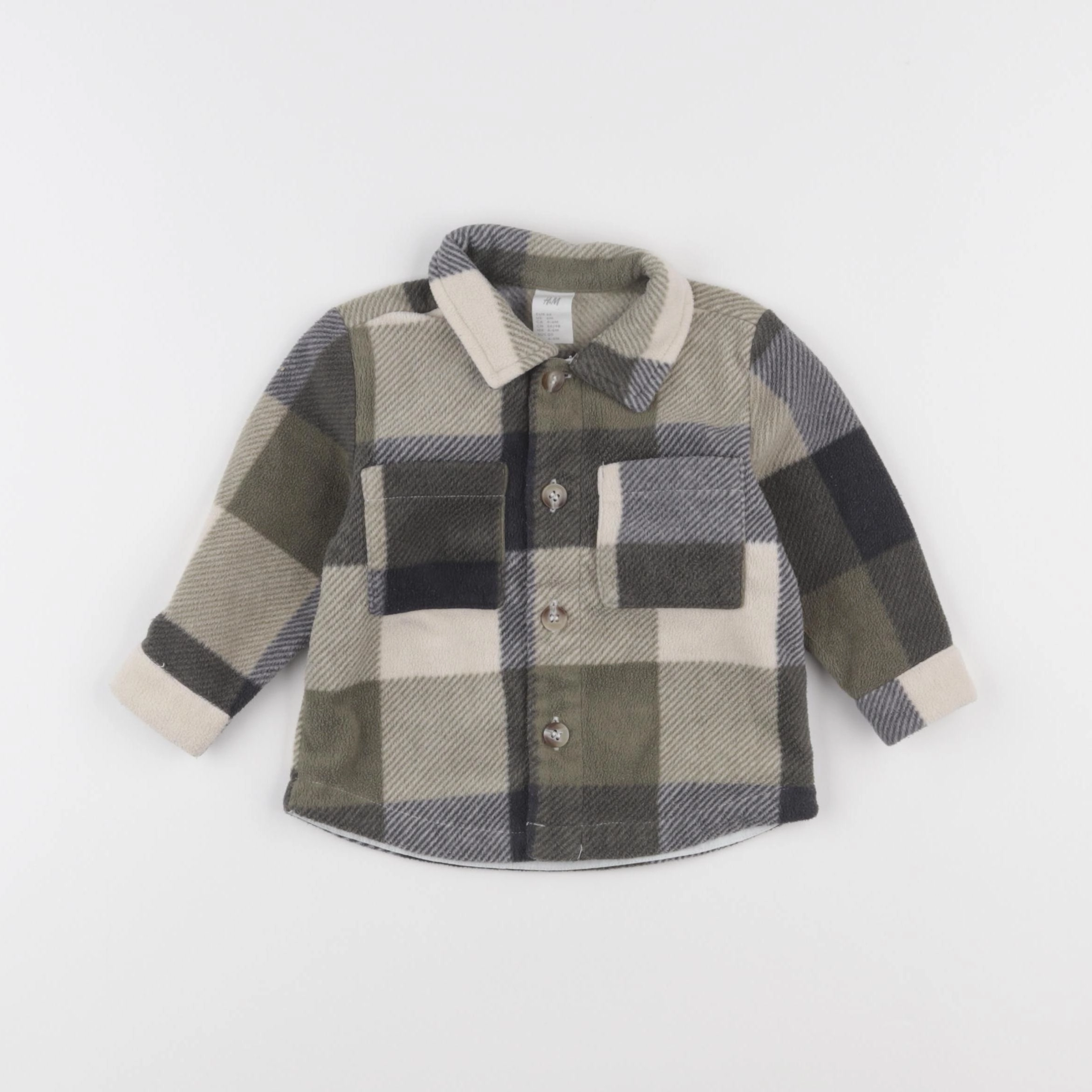 H&M - veste vert - 3/6 mois