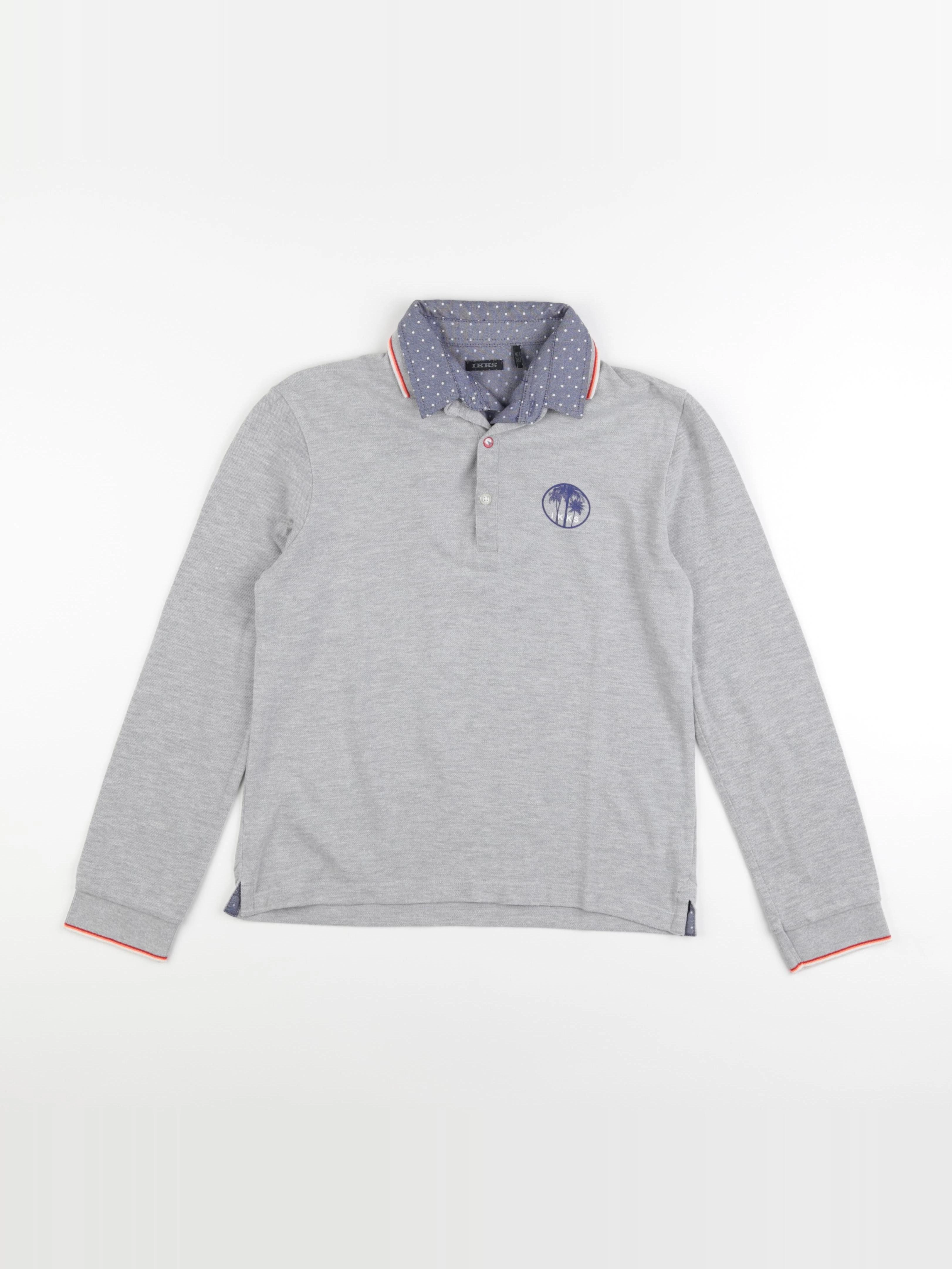 IKKS - polo gris - 12 ans
