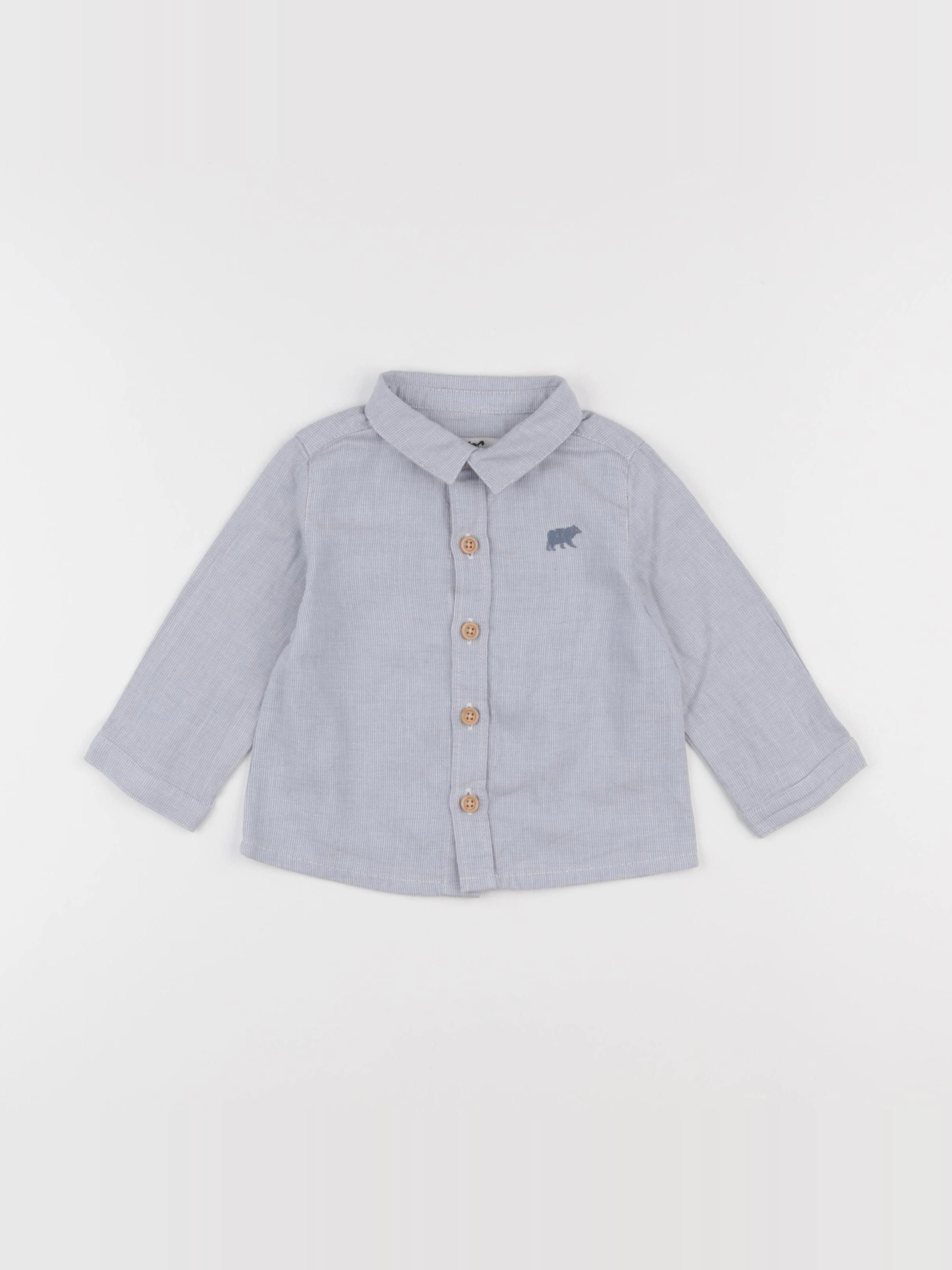Cyrillus - chemise bleu - 12 mois