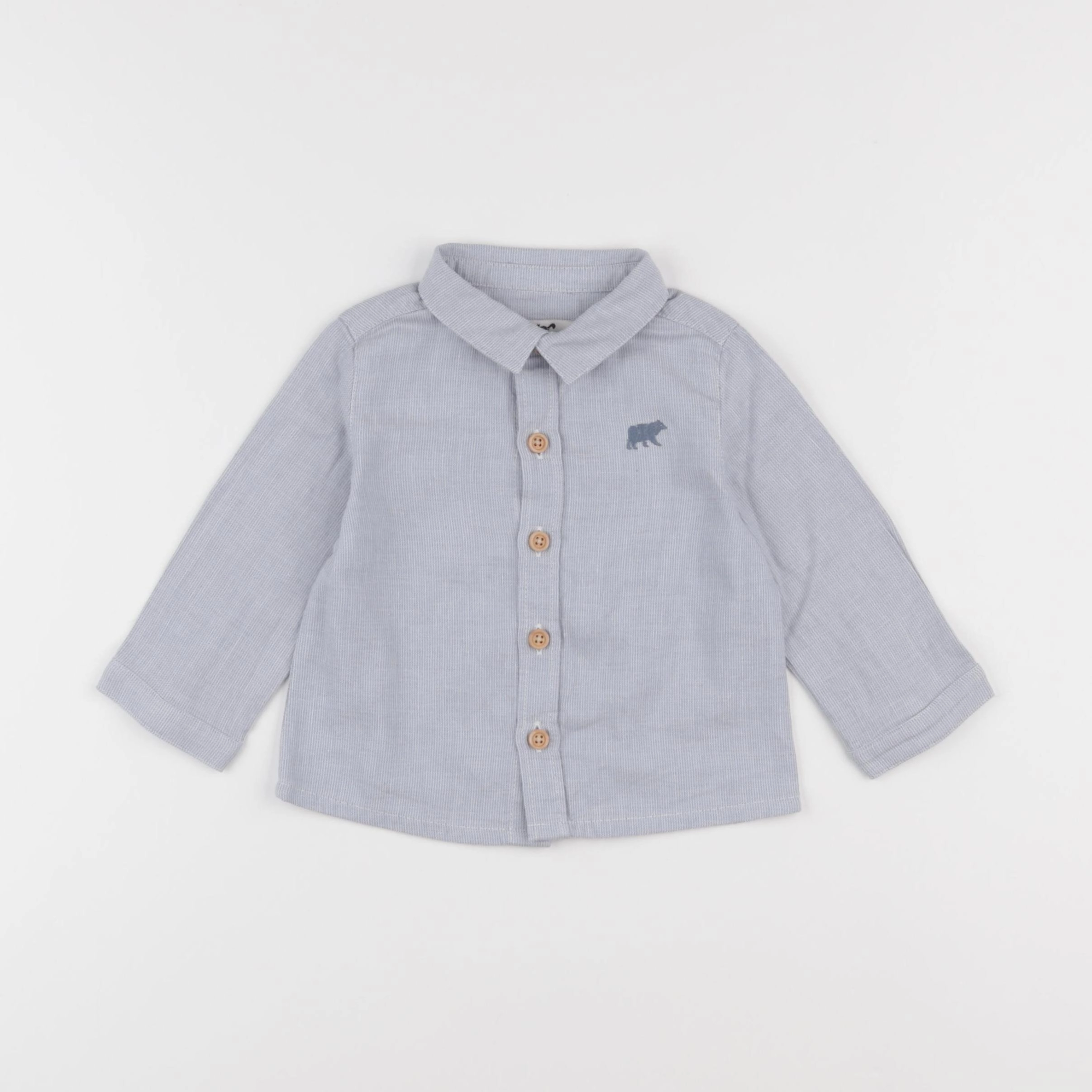 Cyrillus - chemise bleu - 12 mois