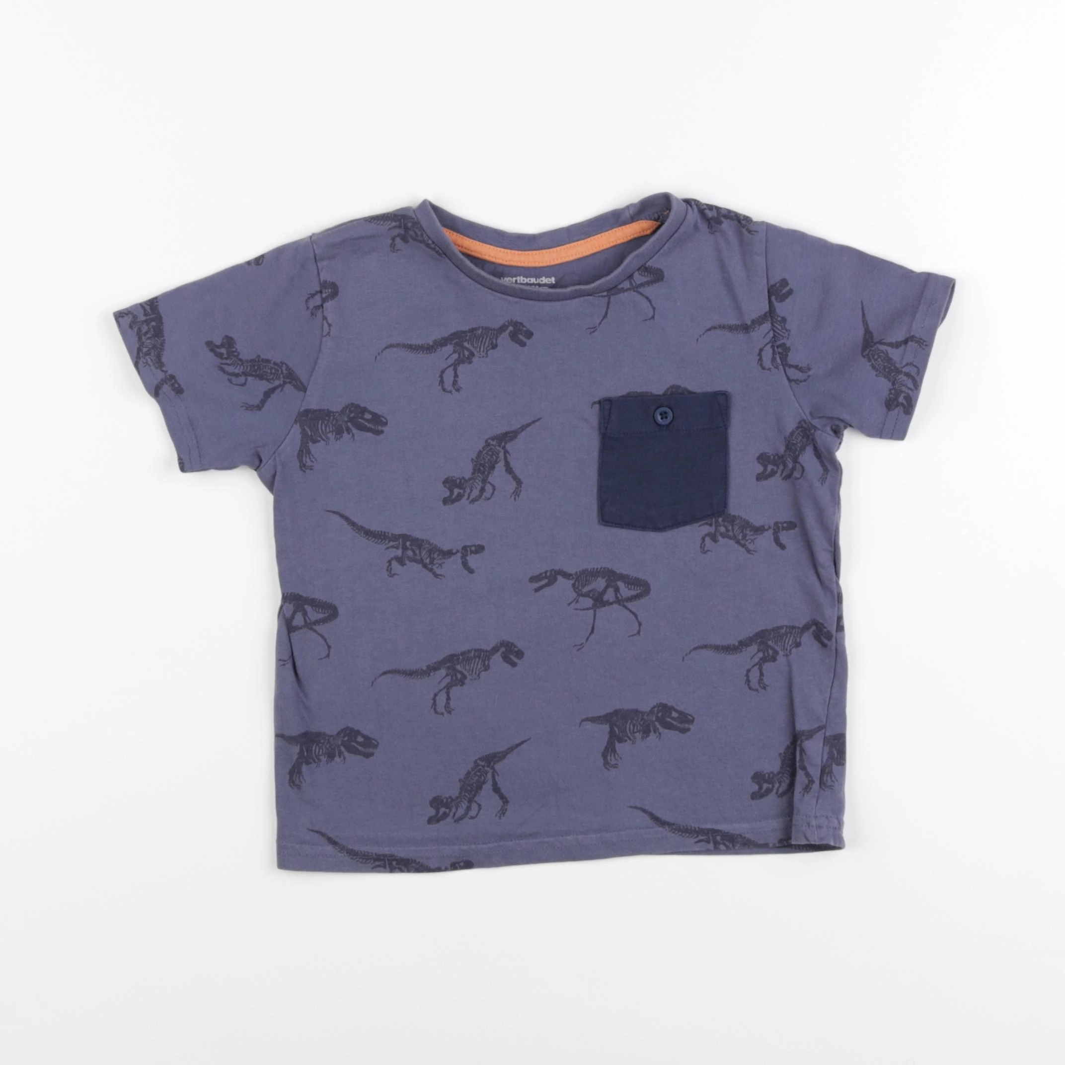 Vertbaudet - tee-shirt bleu - 4 ans