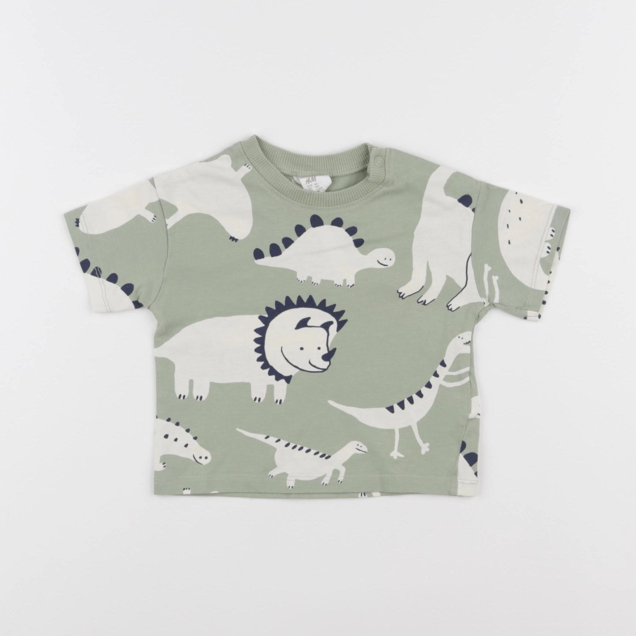 H&M - tee-shirt vert - 3/6 mois