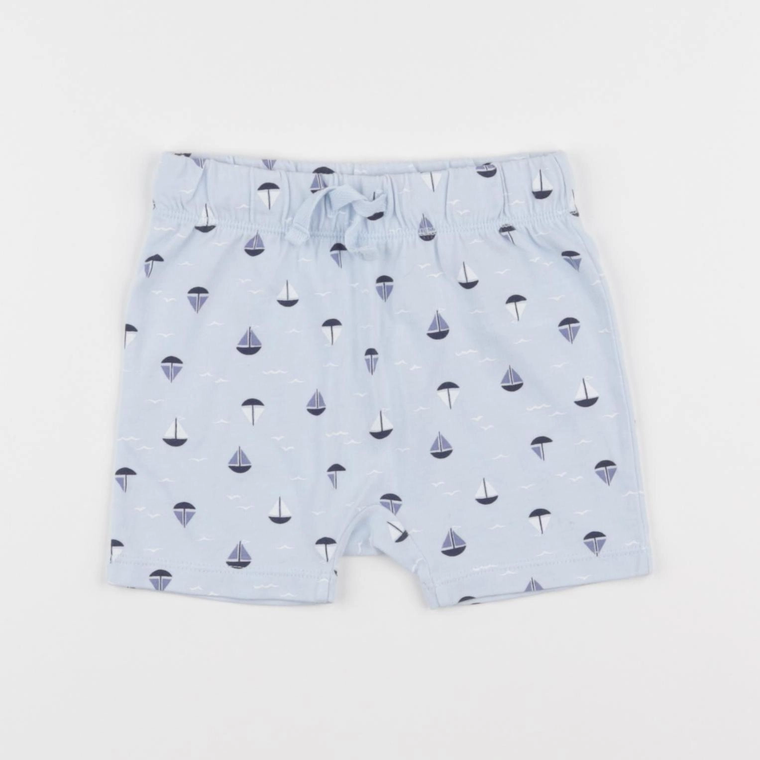 H&M - short bleu - 6/9 mois