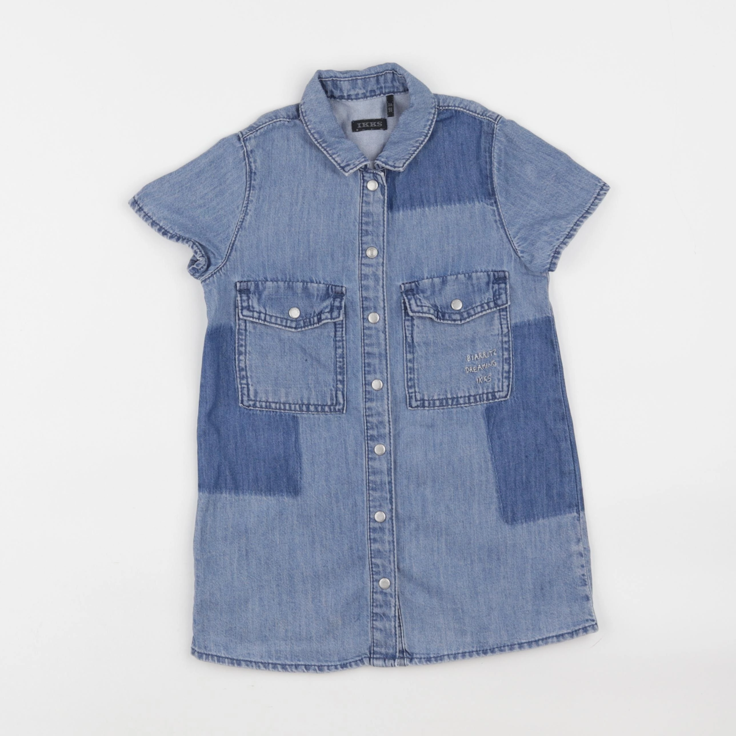 IKKS - robe bleu - 3 ans