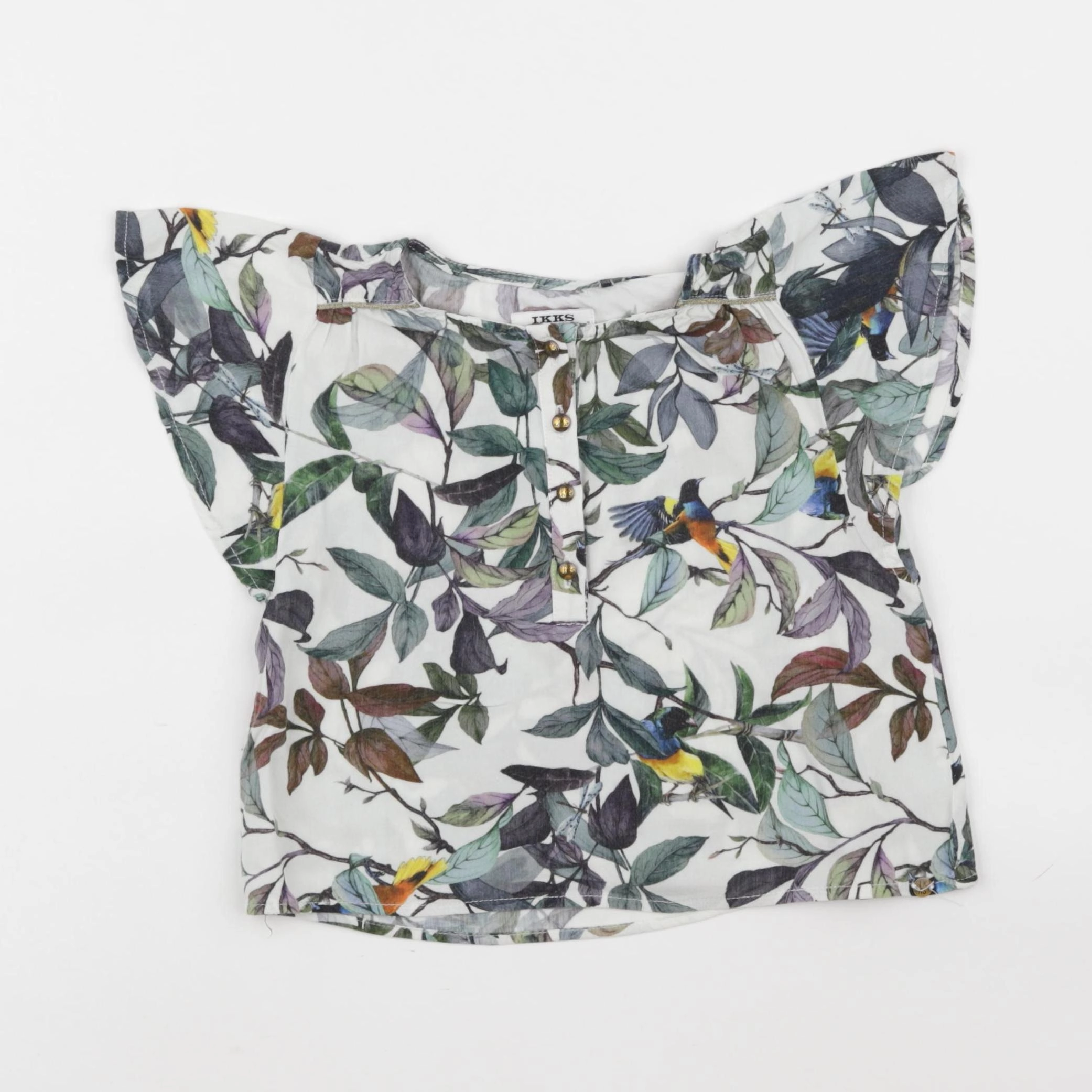 IKKS - blouse blanc, vert - 4 ans