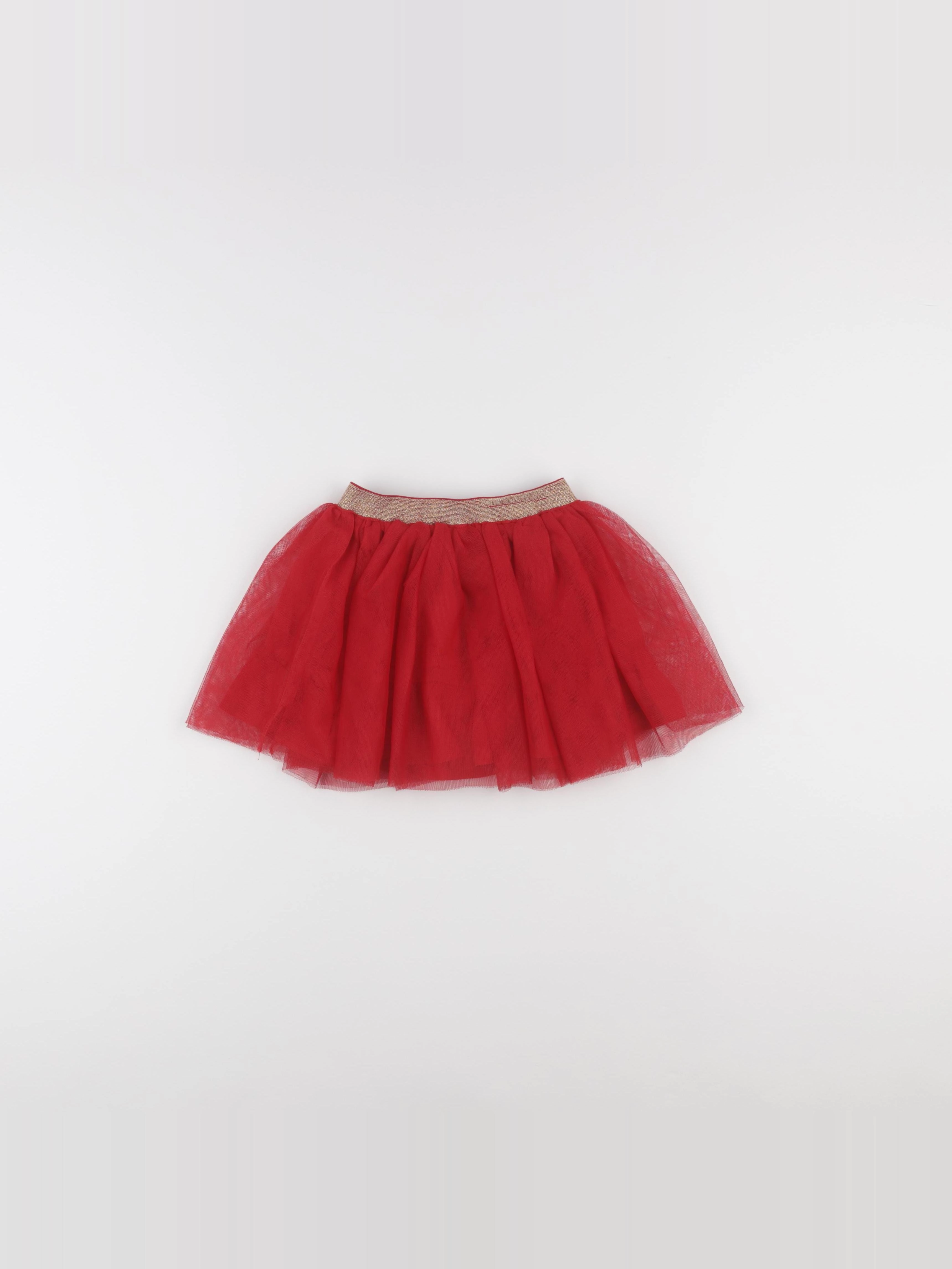 Vertbaudet - jupe rouge - 36 mois