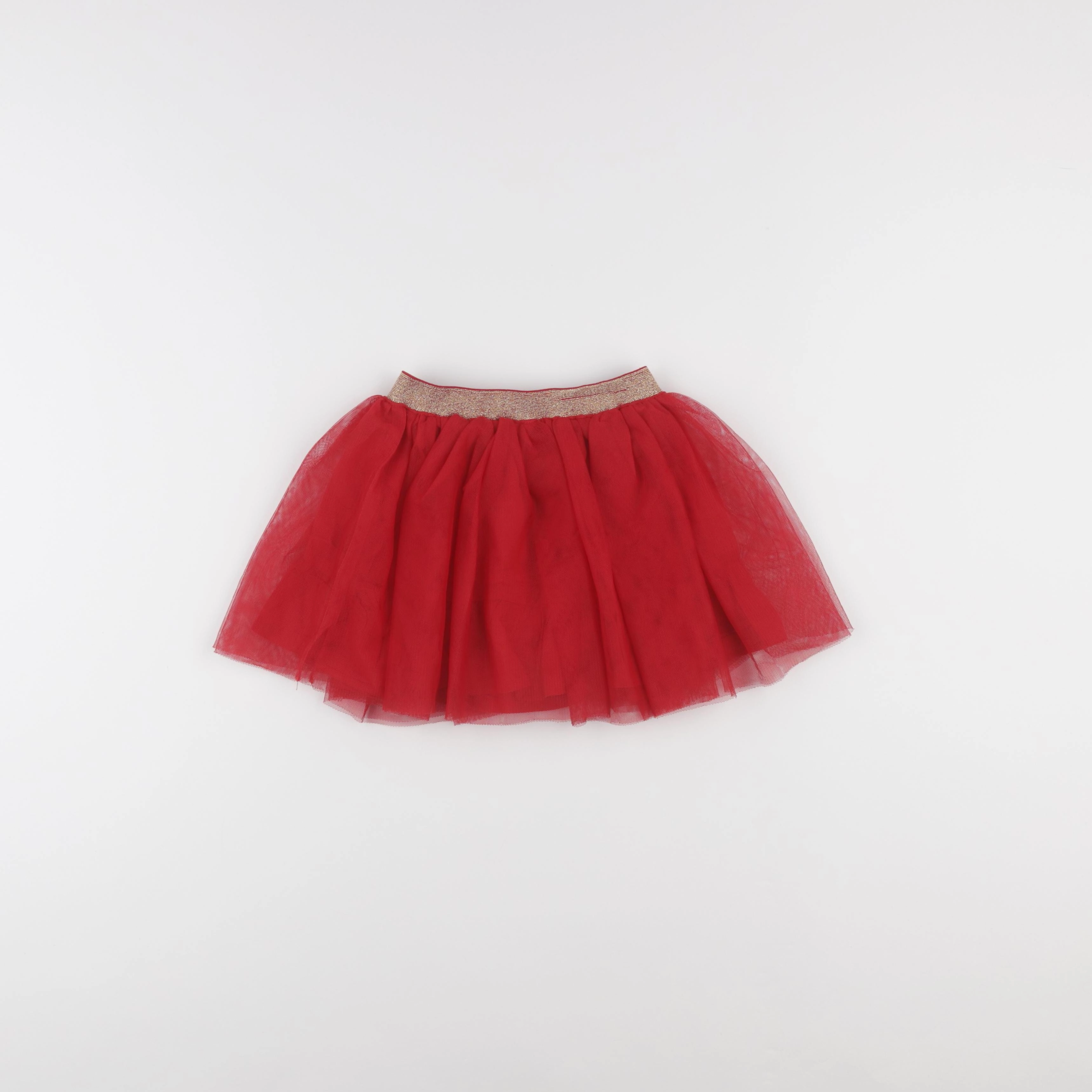 Vertbaudet - jupe rouge - 36 mois