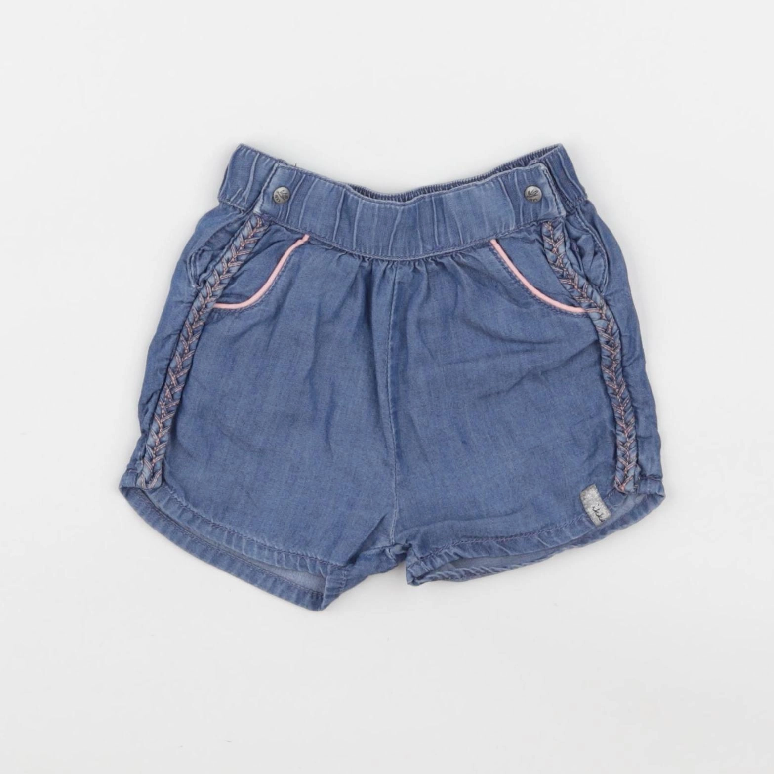 IKKS - short bleu - 12 mois