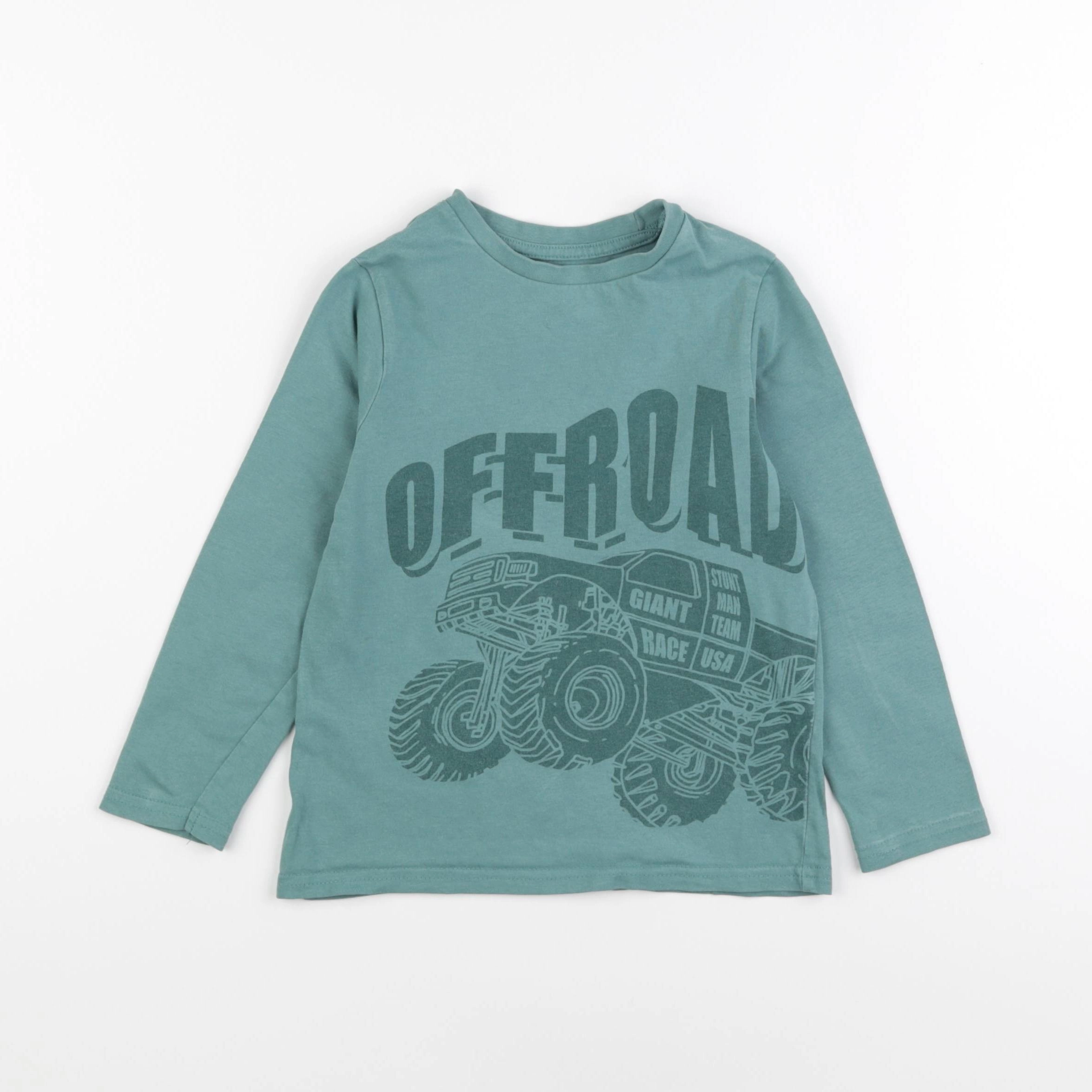 Vertbaudet - tee-shirt vert - 5 ans
