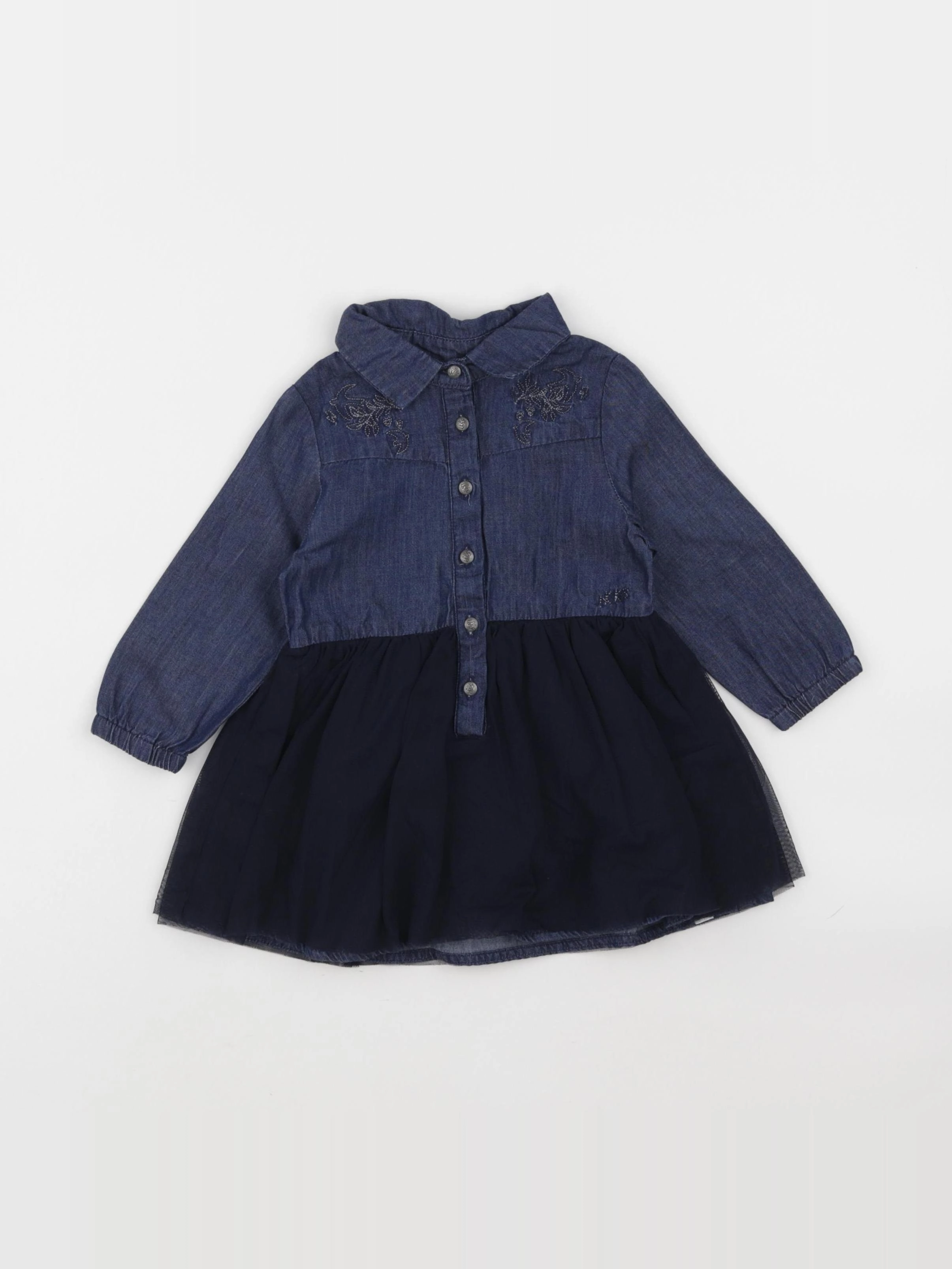 IKKS - robe bleu - 12 mois
