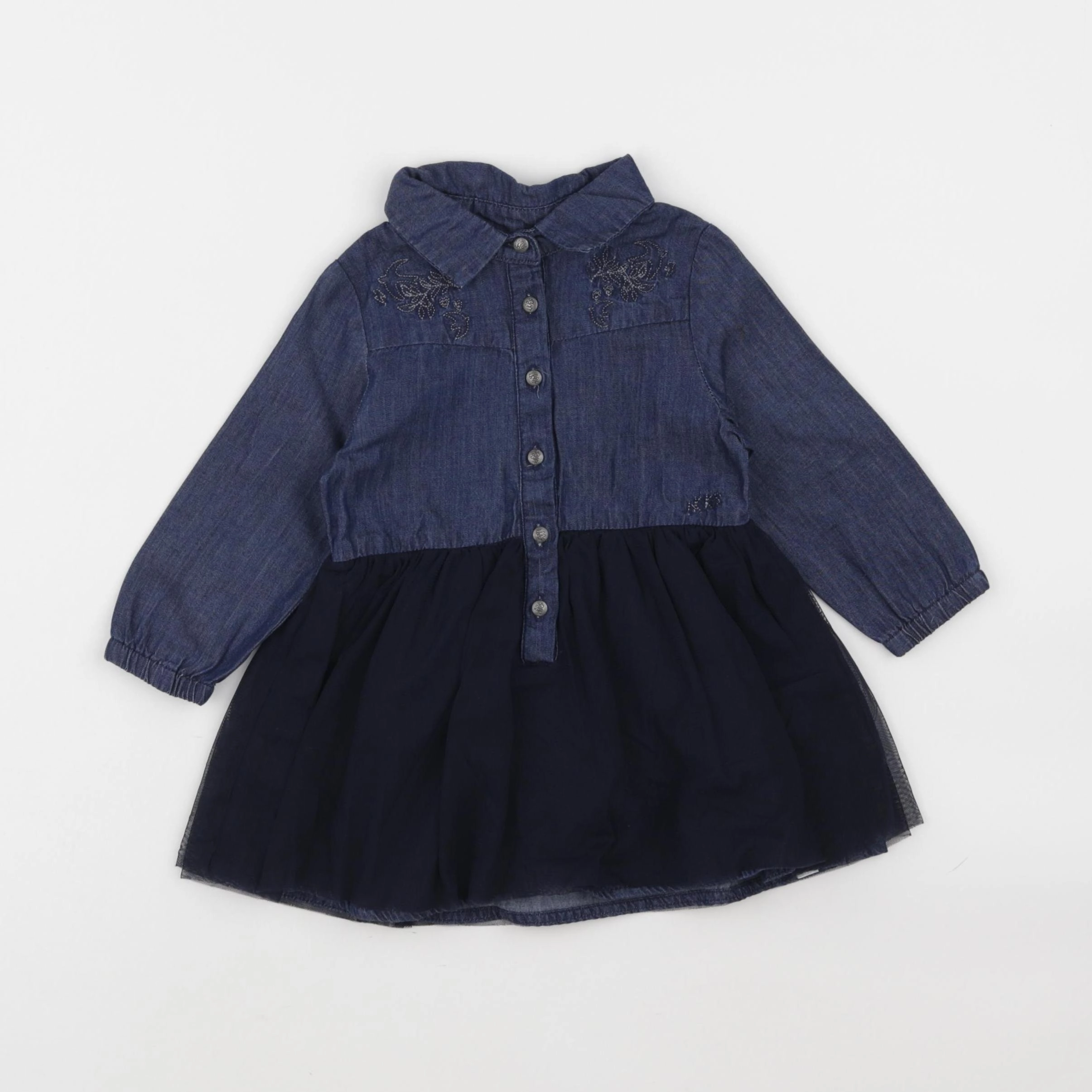 IKKS - robe bleu - 12 mois