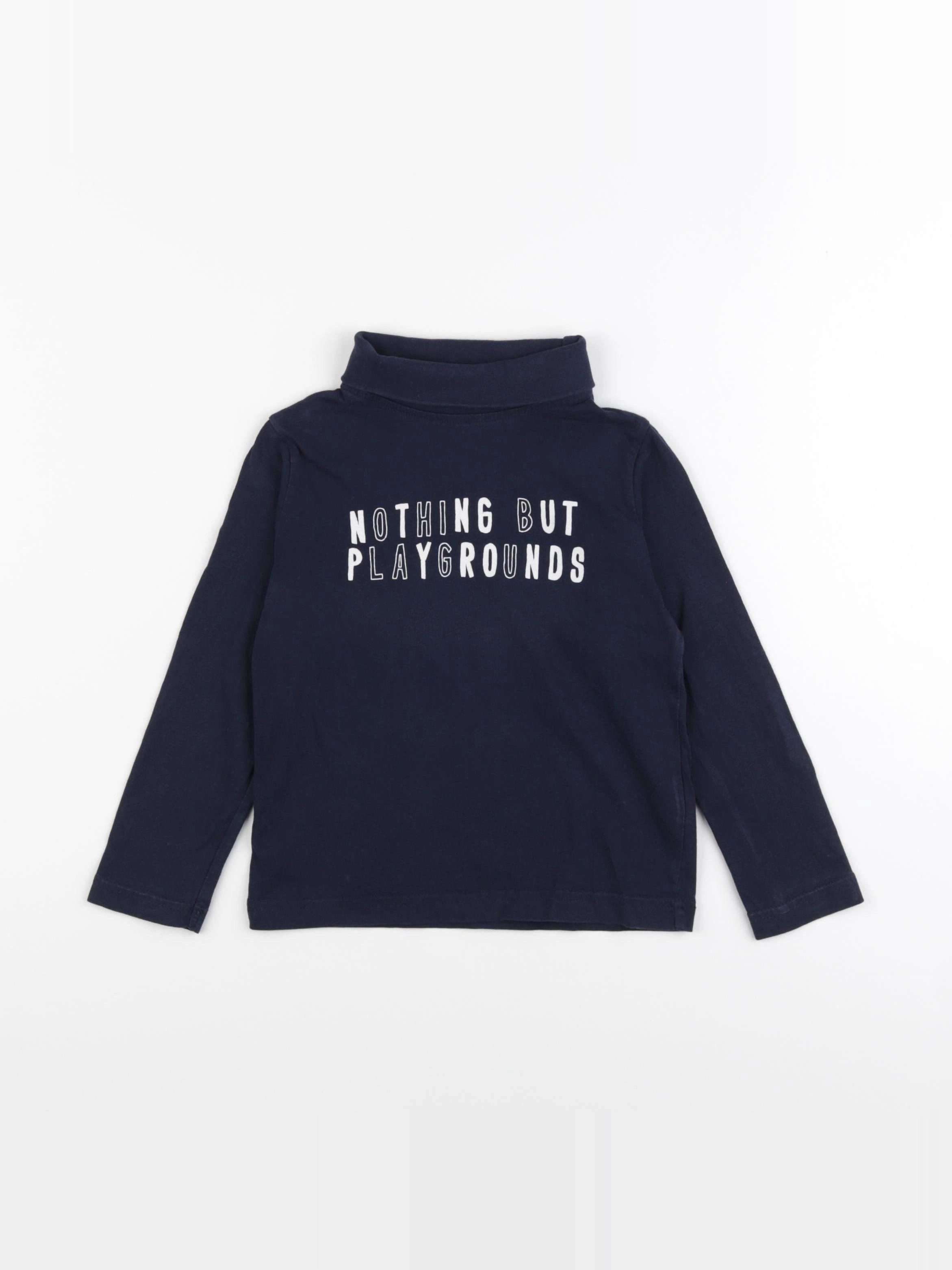 Vertbaudet - sous-pull bleu - 4 ans