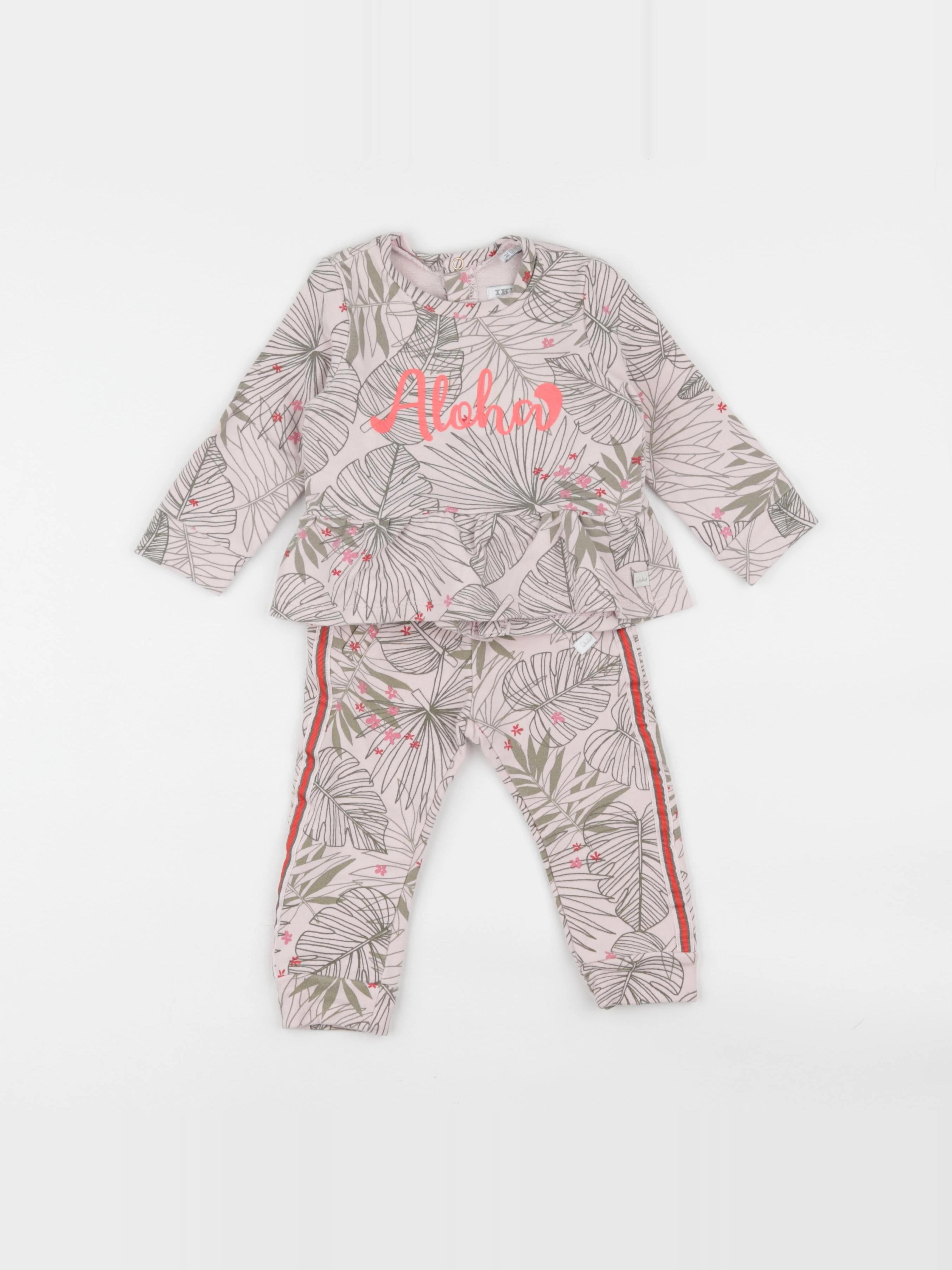 IKKS - ensemble rose - 12 mois