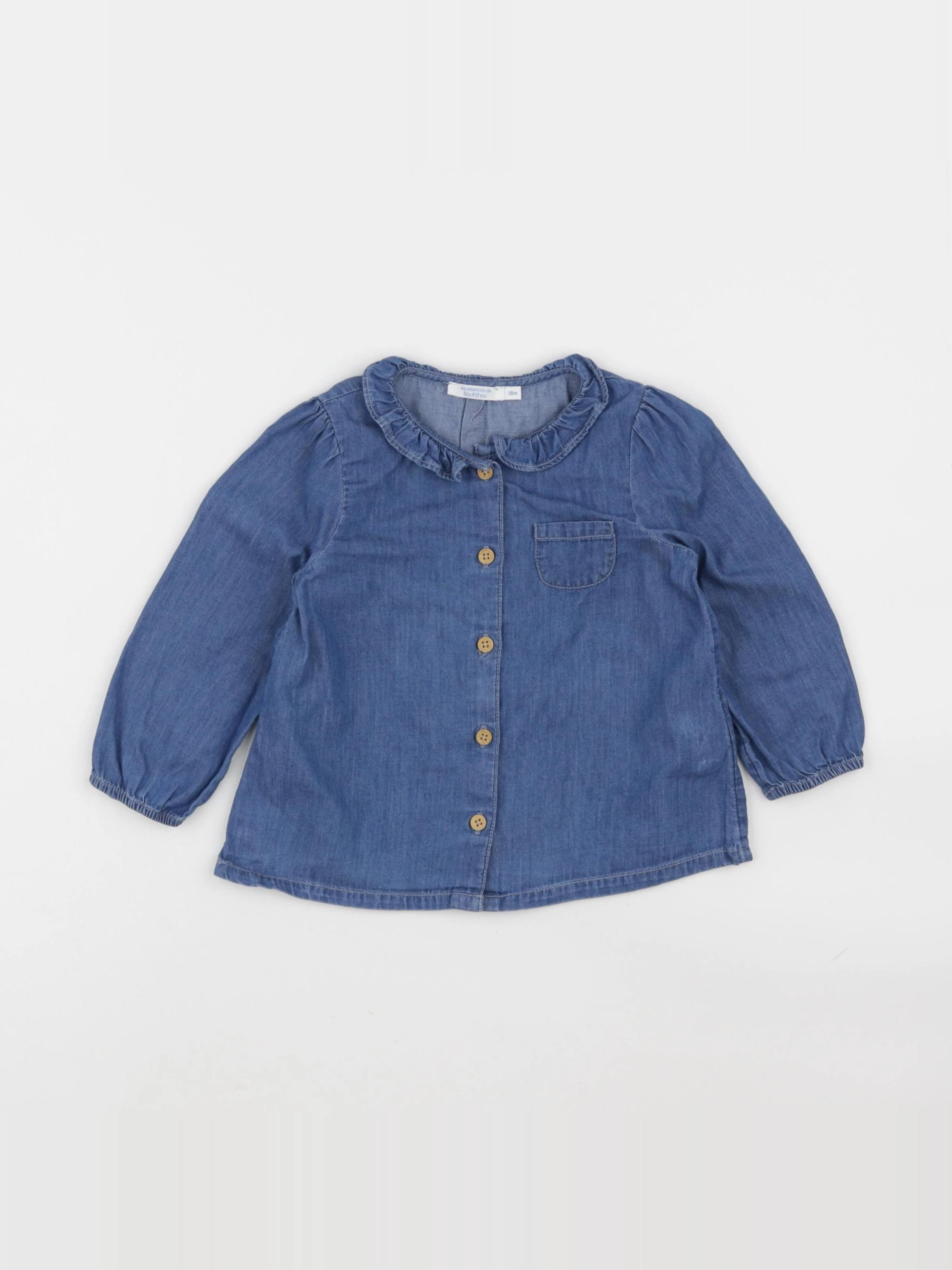 Boutchou - blouse bleu - 18 mois