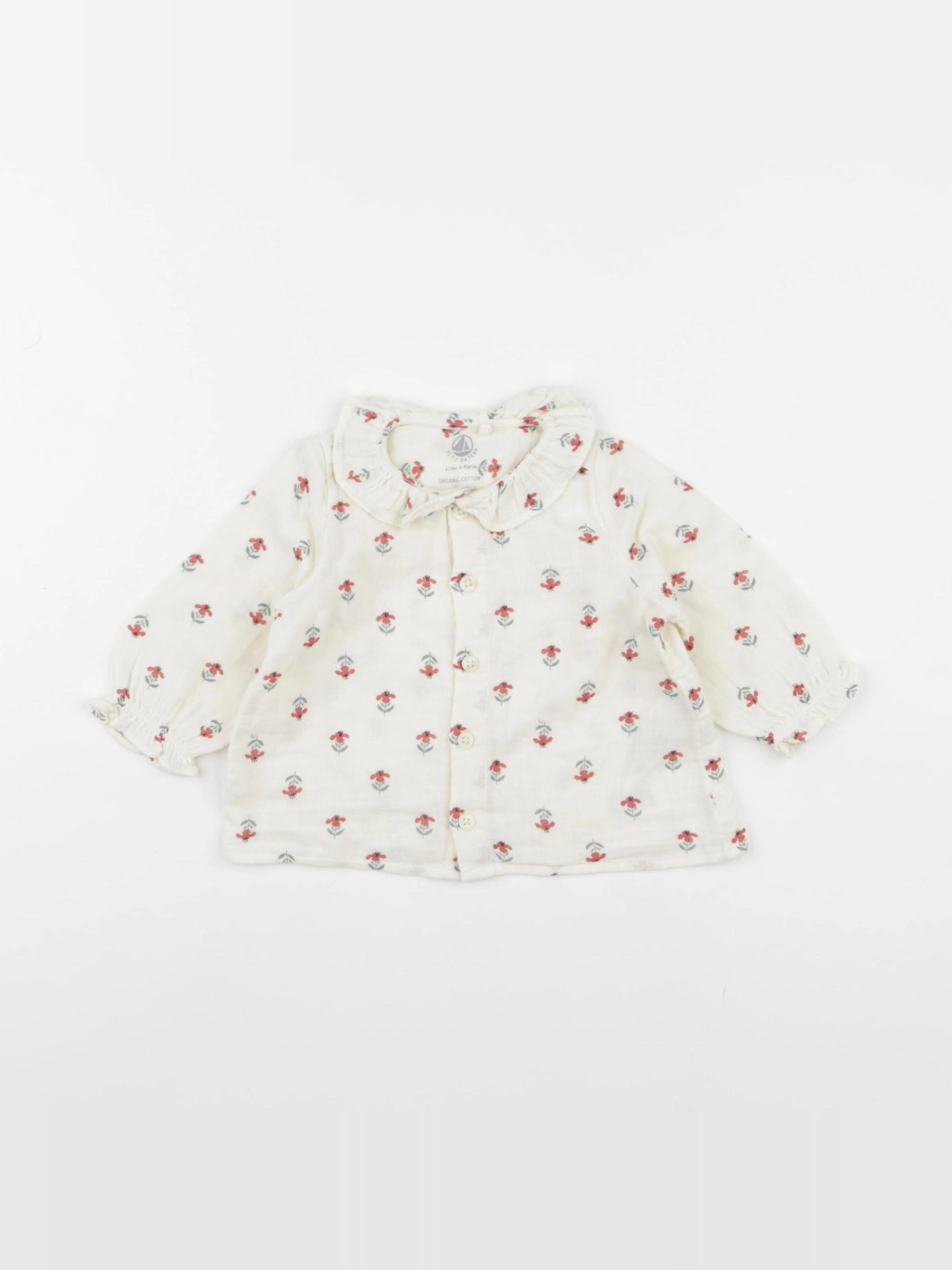 Petit Bateau - blouse beige - 6 mois