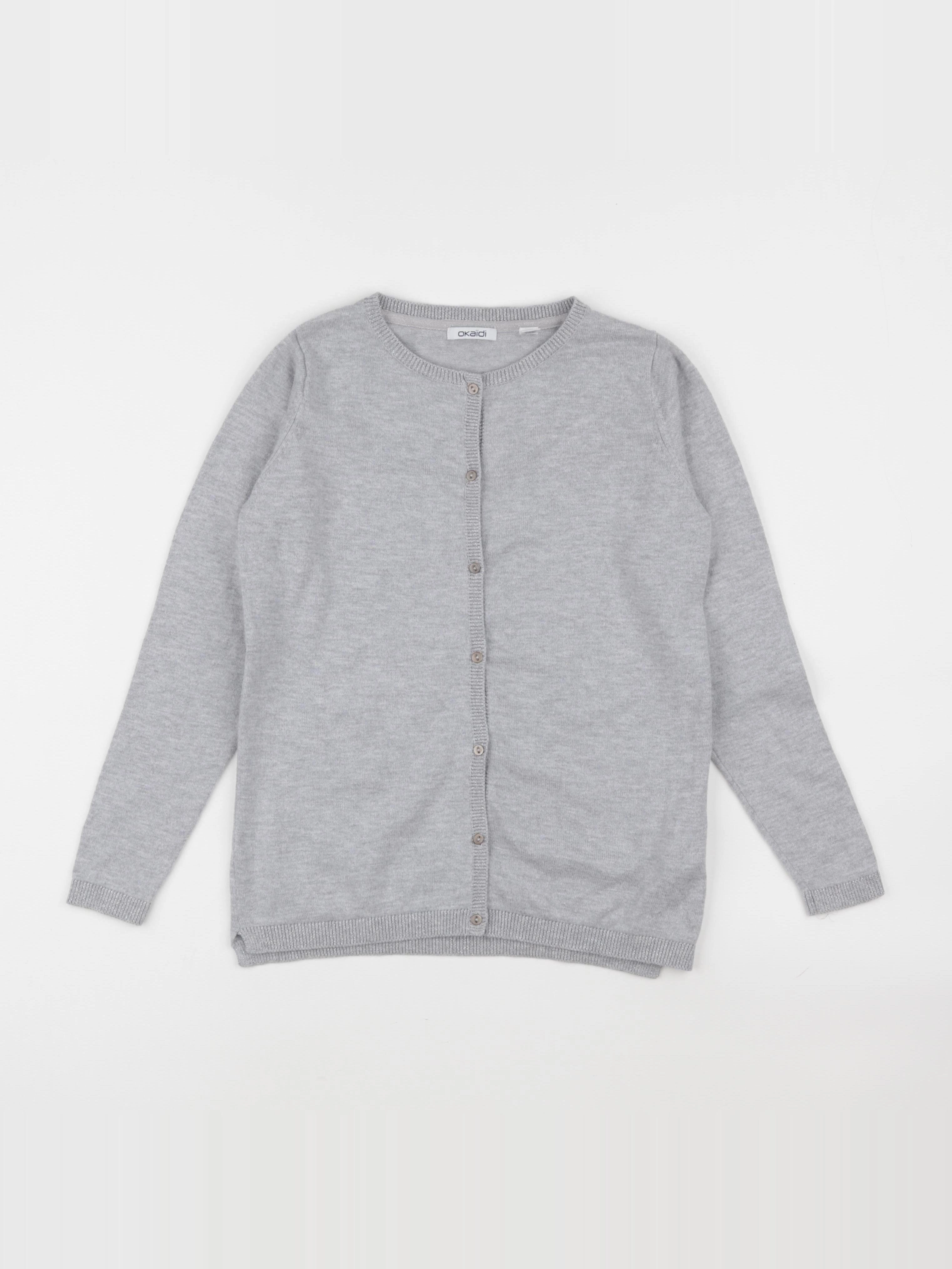 Okaidi - gilet gris - 10 ans